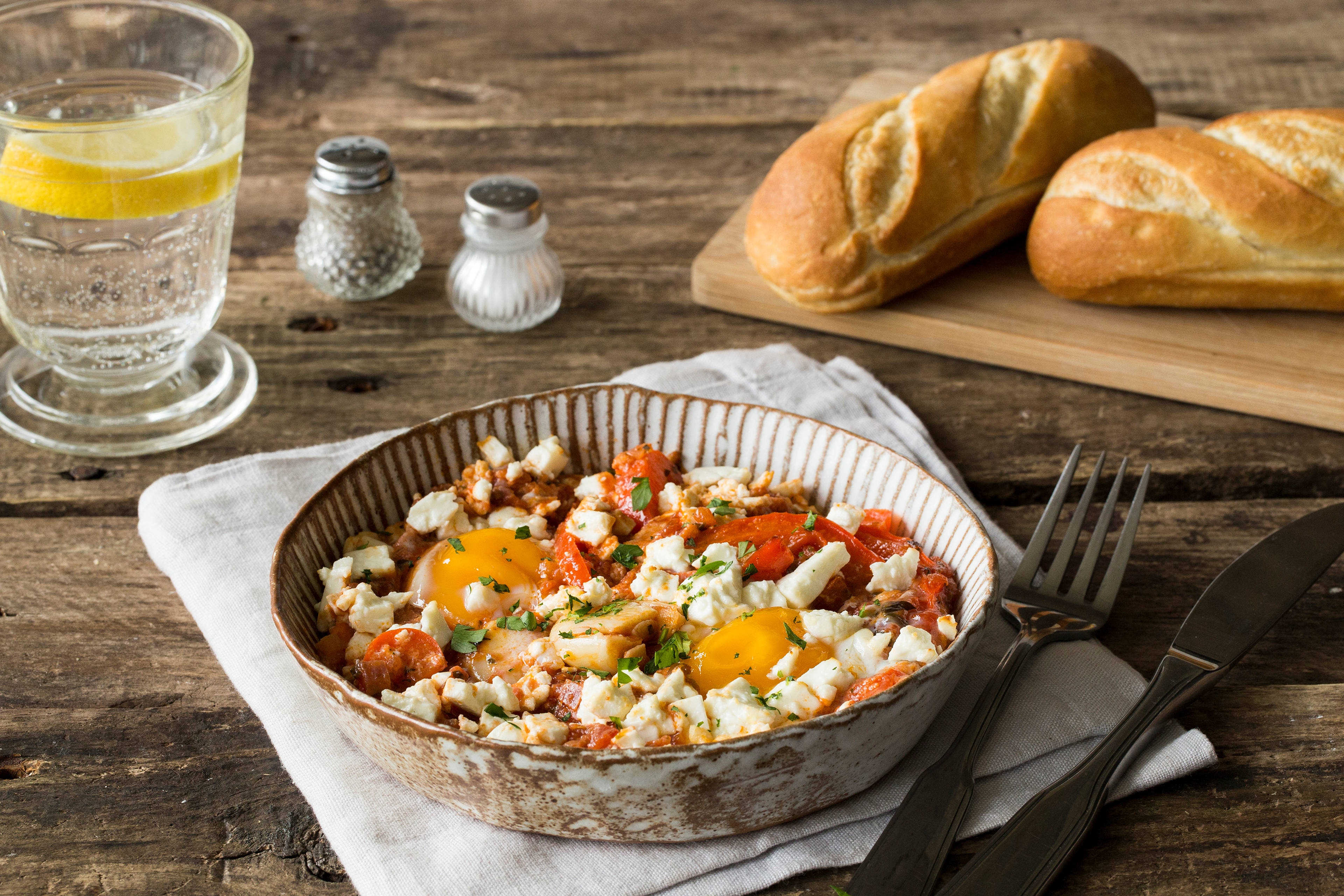 Spiced Shakshouka with Fetta