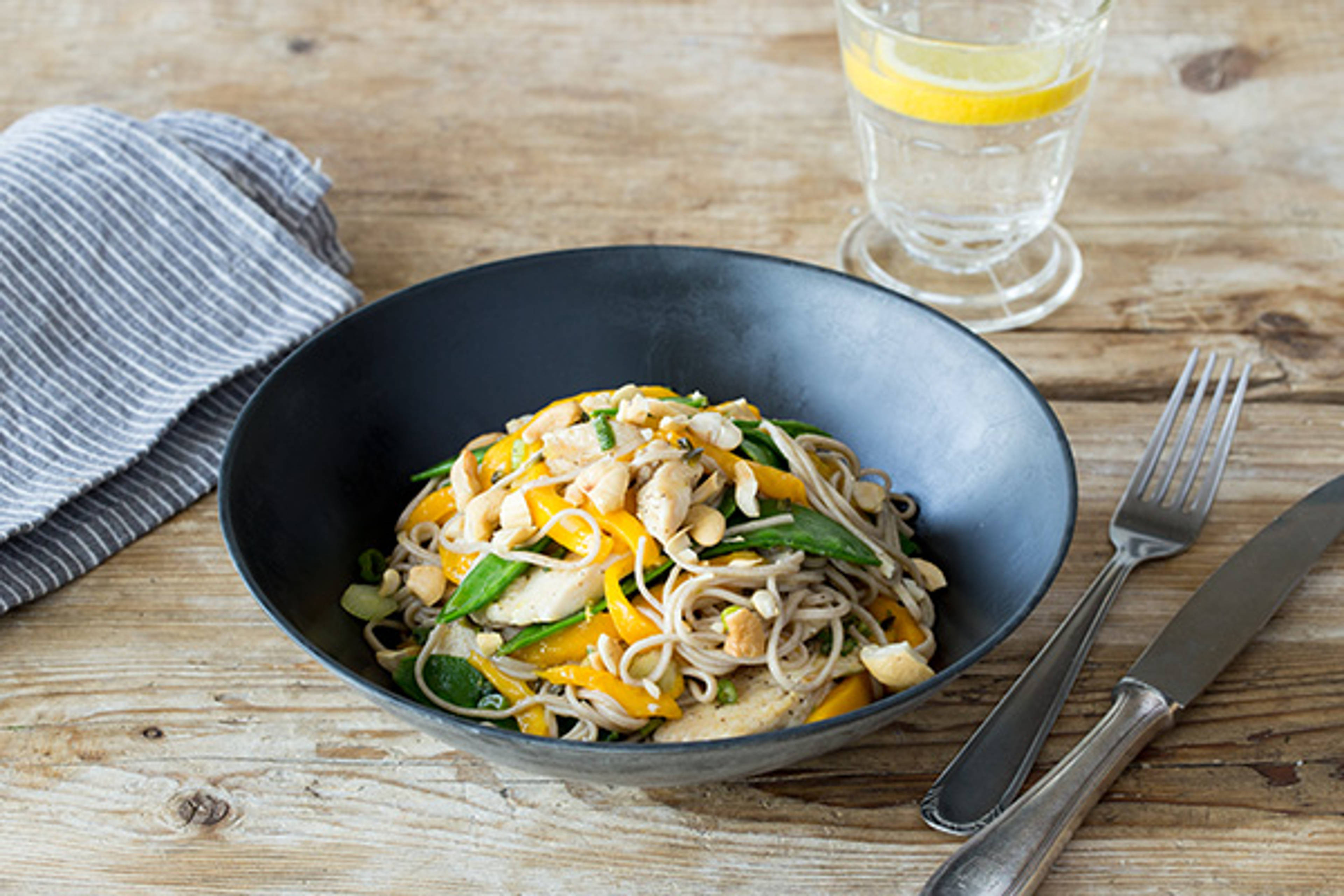 Chicken and Cold Soba Noodle Salad