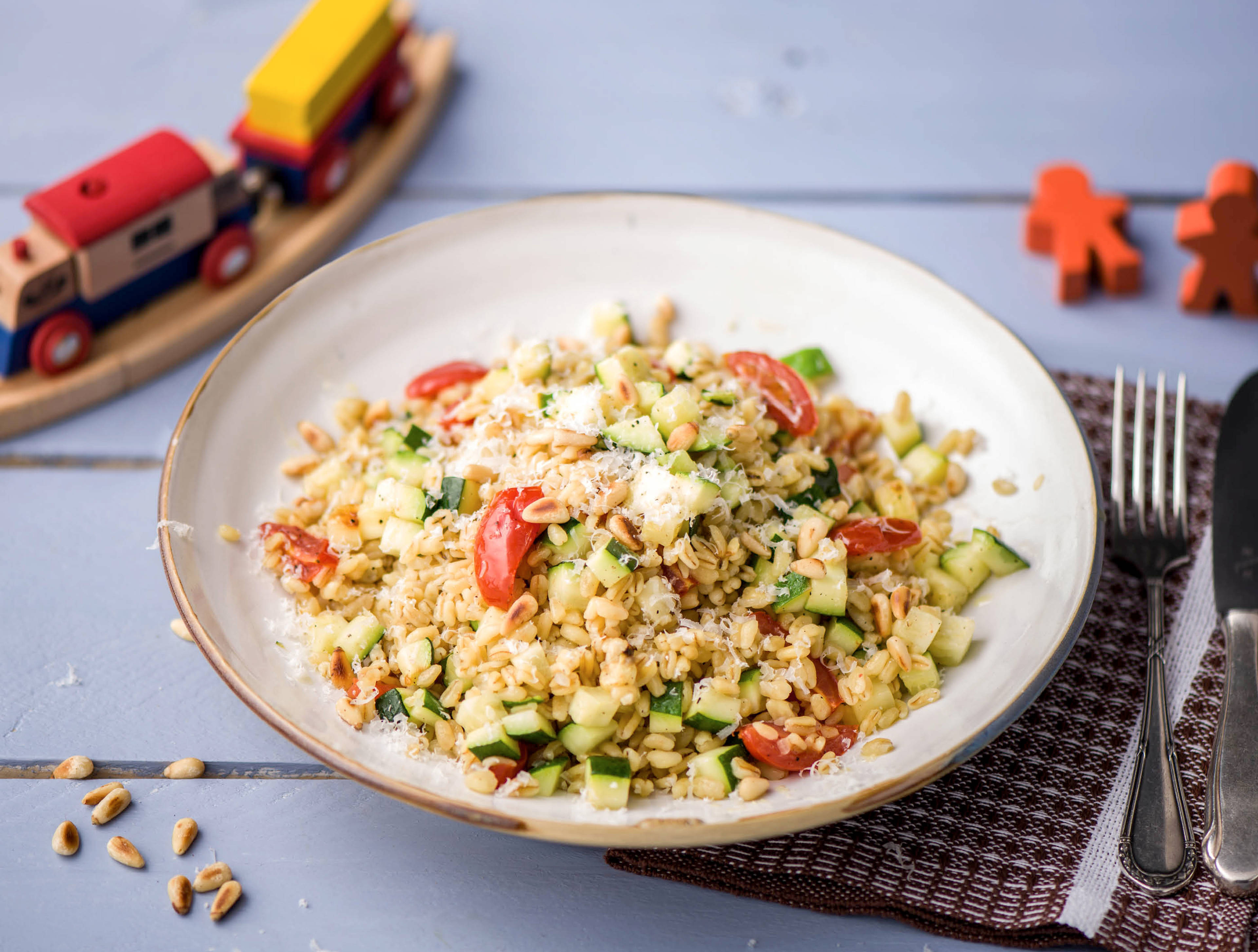 Italiaanse risotto met groenten en kaas