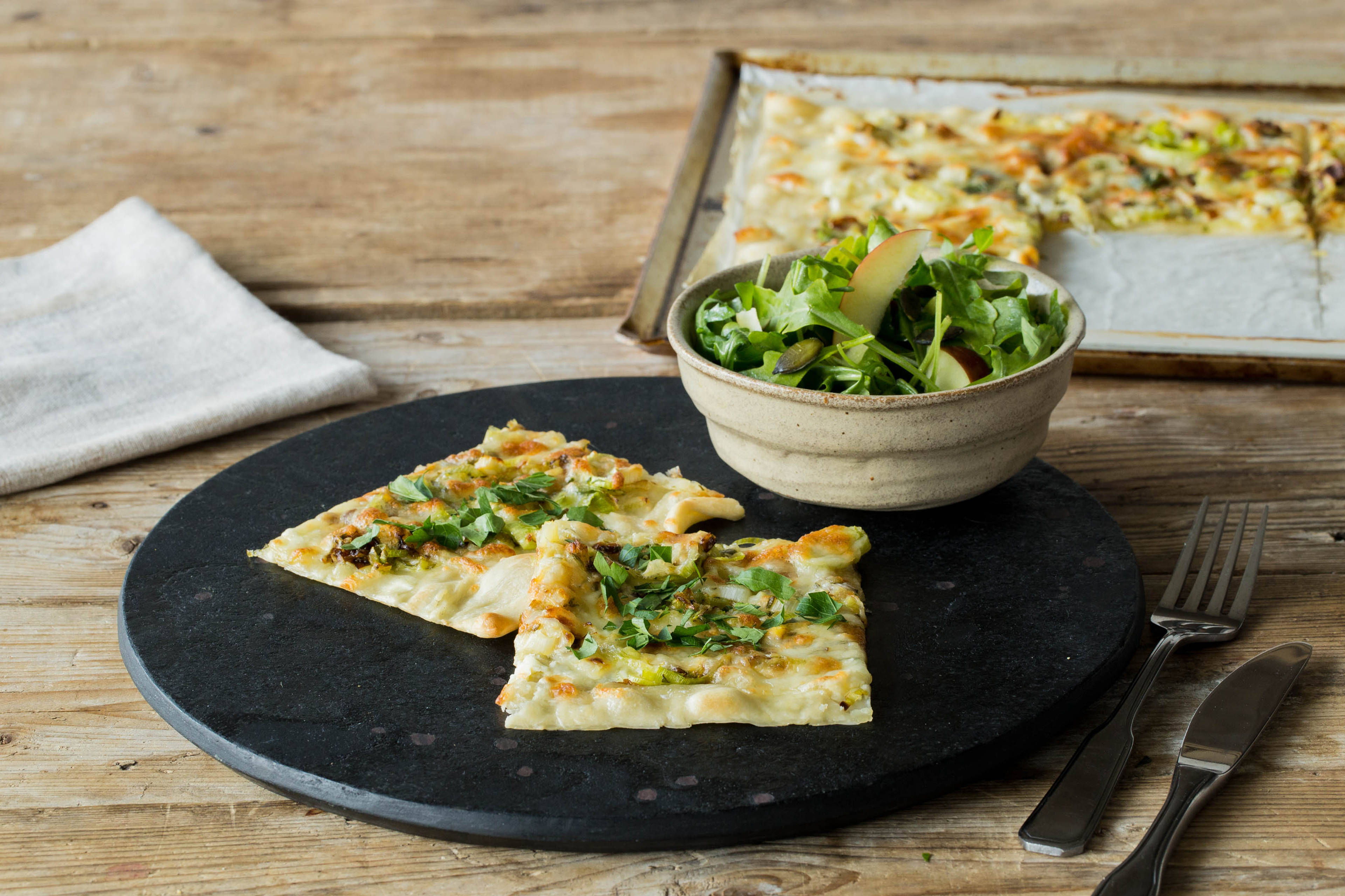 Raffinierter Flammkuchen