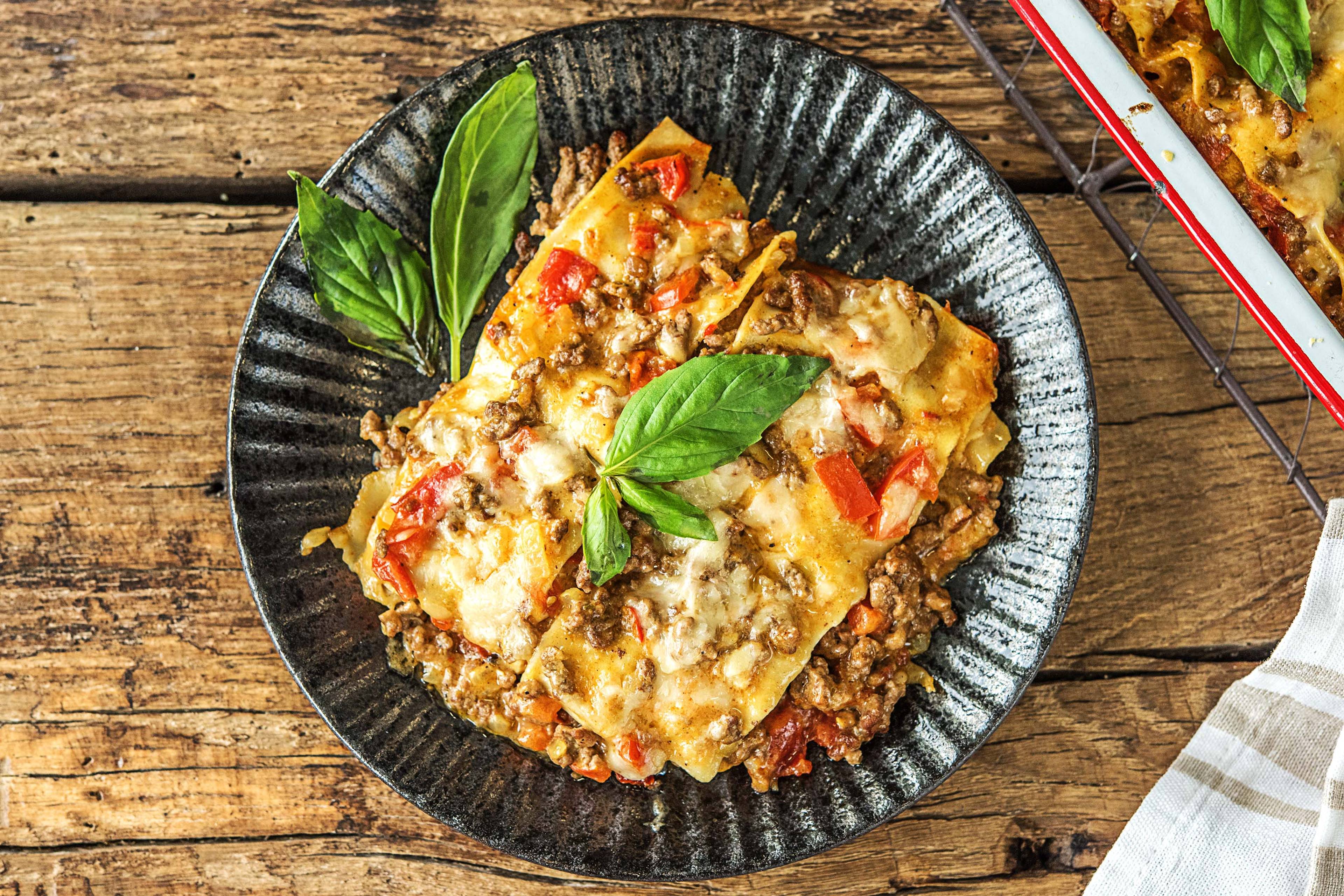 Romige lasagne met rundergehakt