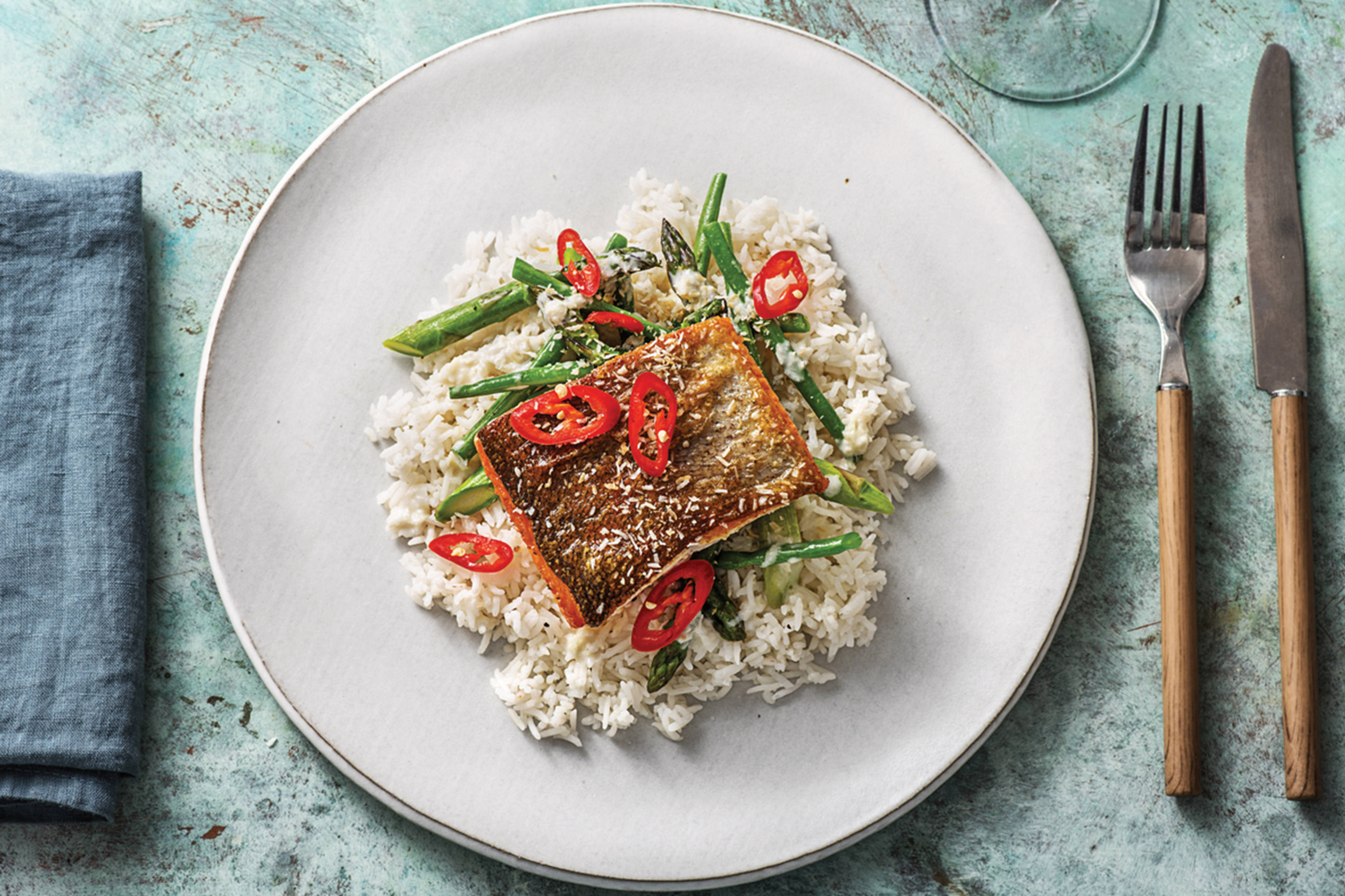 Ocean Trout & Thai Coconut Sauce