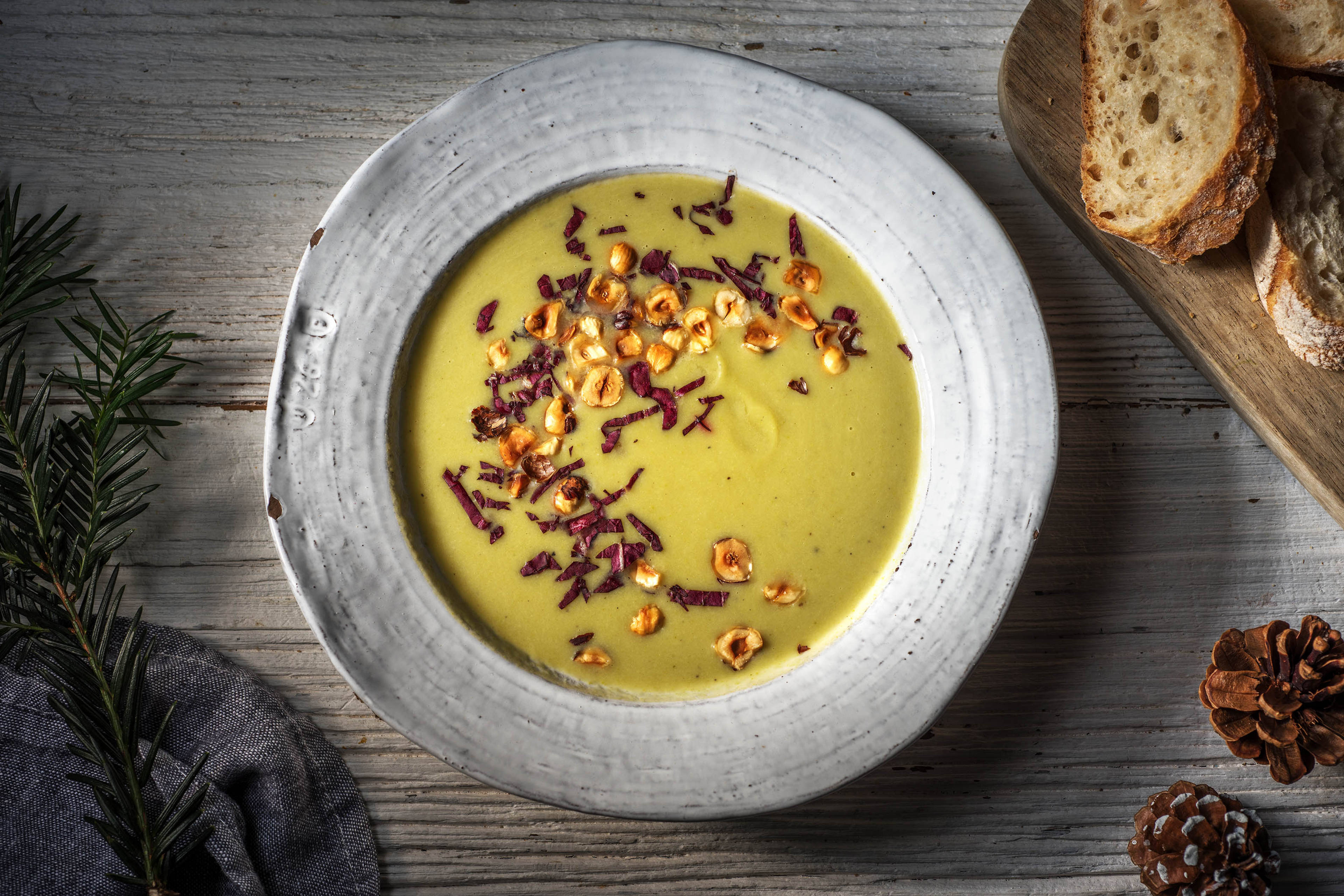 Soupe de chou romanesco