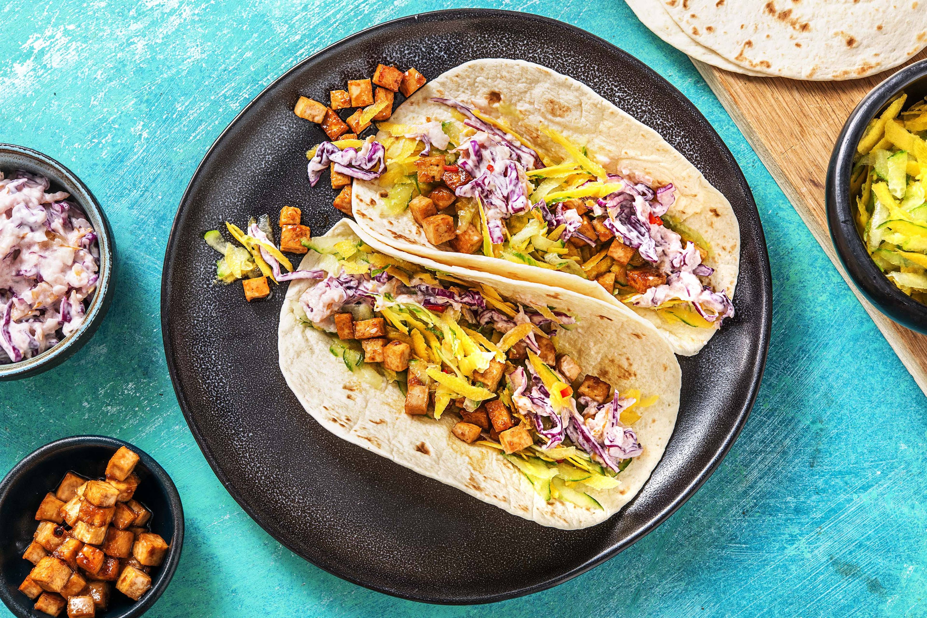 Japanse taco's met tofu