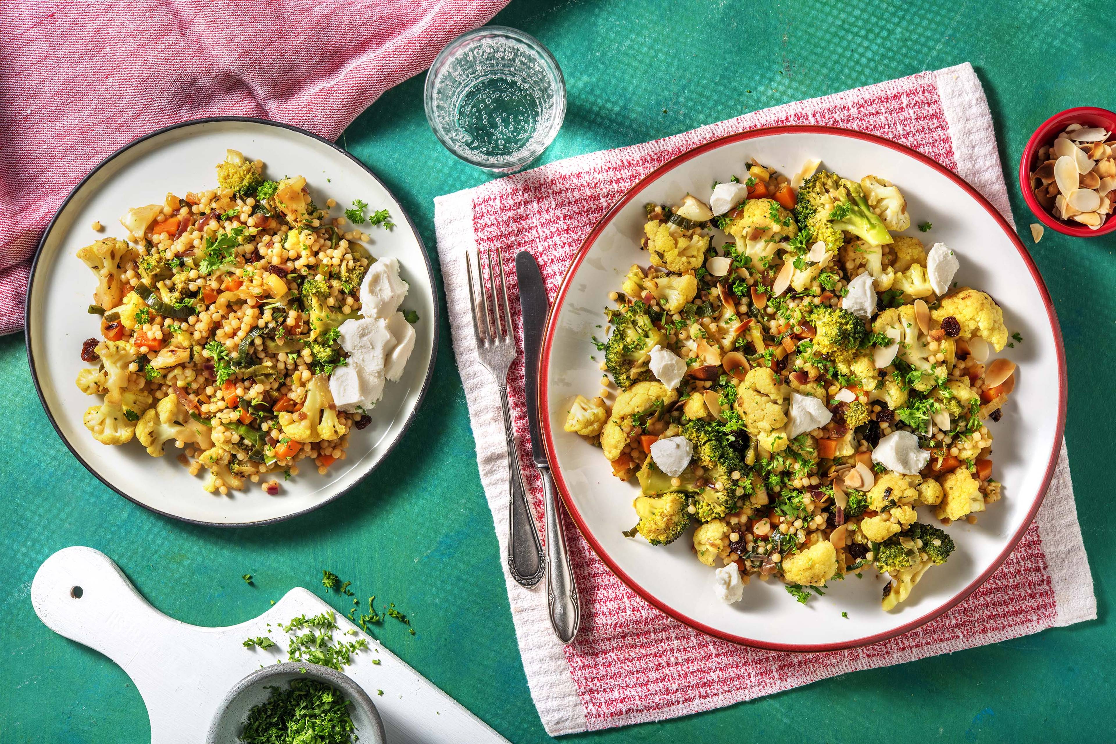 Parelcouscous met Hollandse groenten