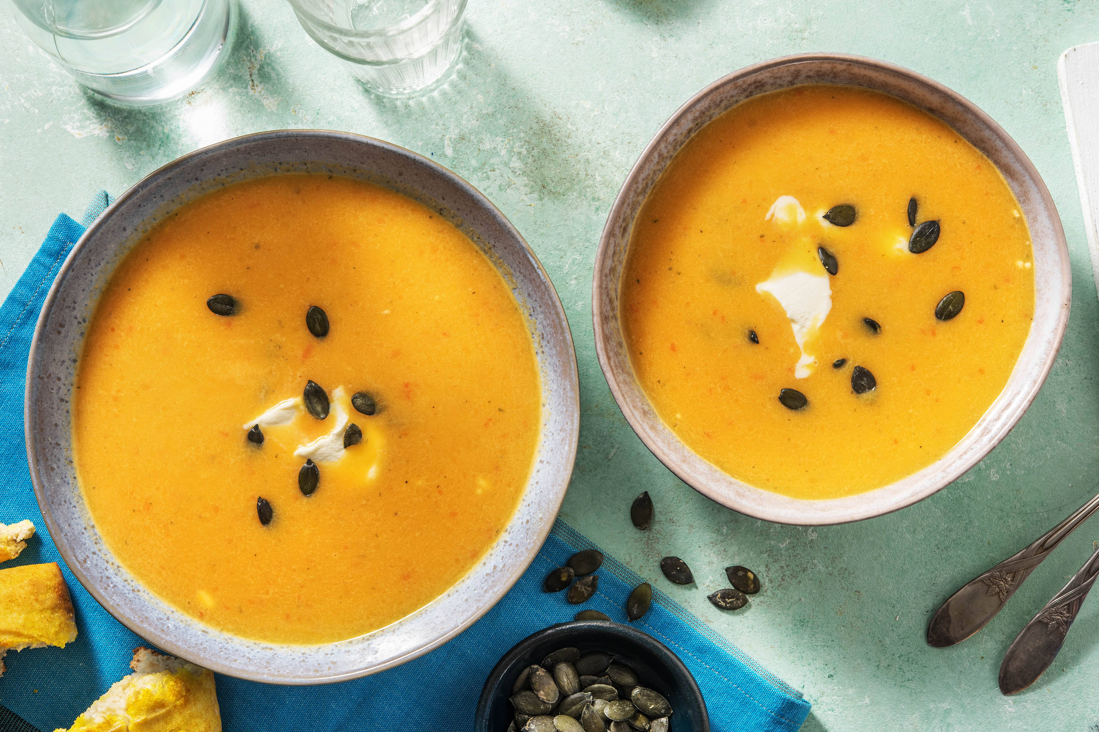 Soupe de poivron et patate douce