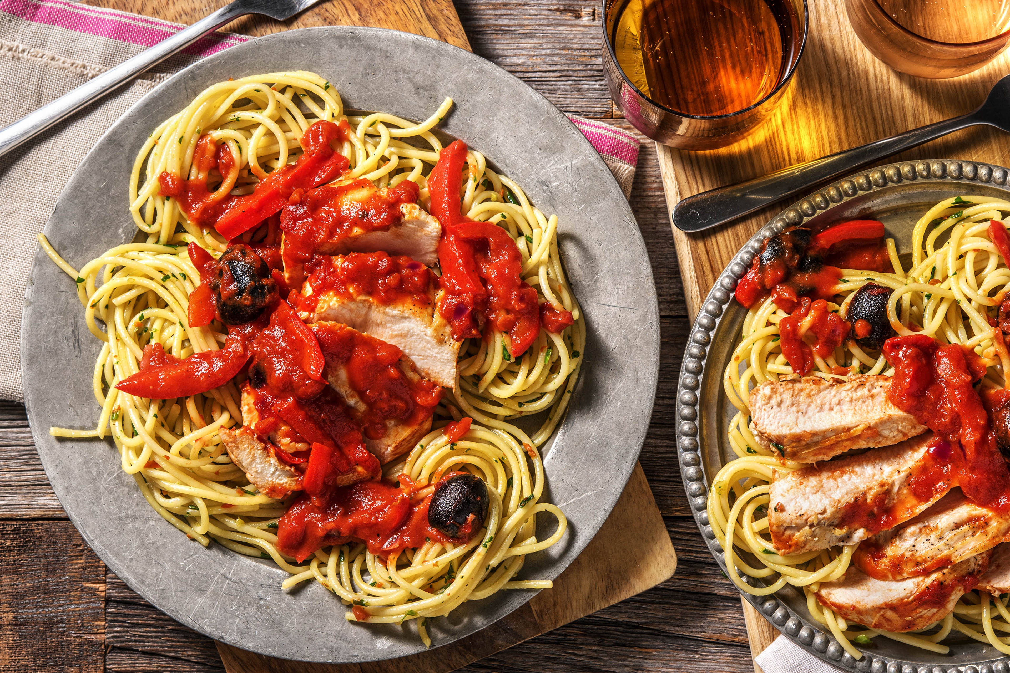 Cacciatore! Pouletragout mit Oliven