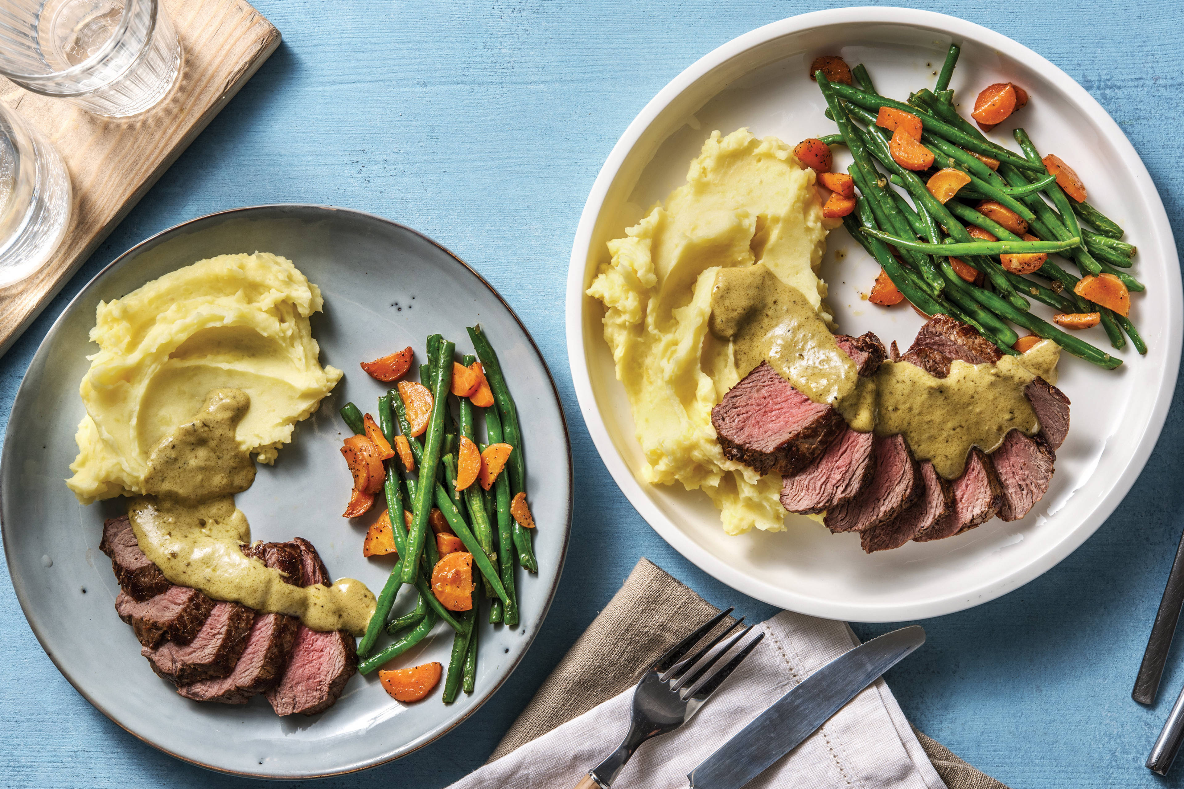 Beef Rump & Creamy Pesto Sauce