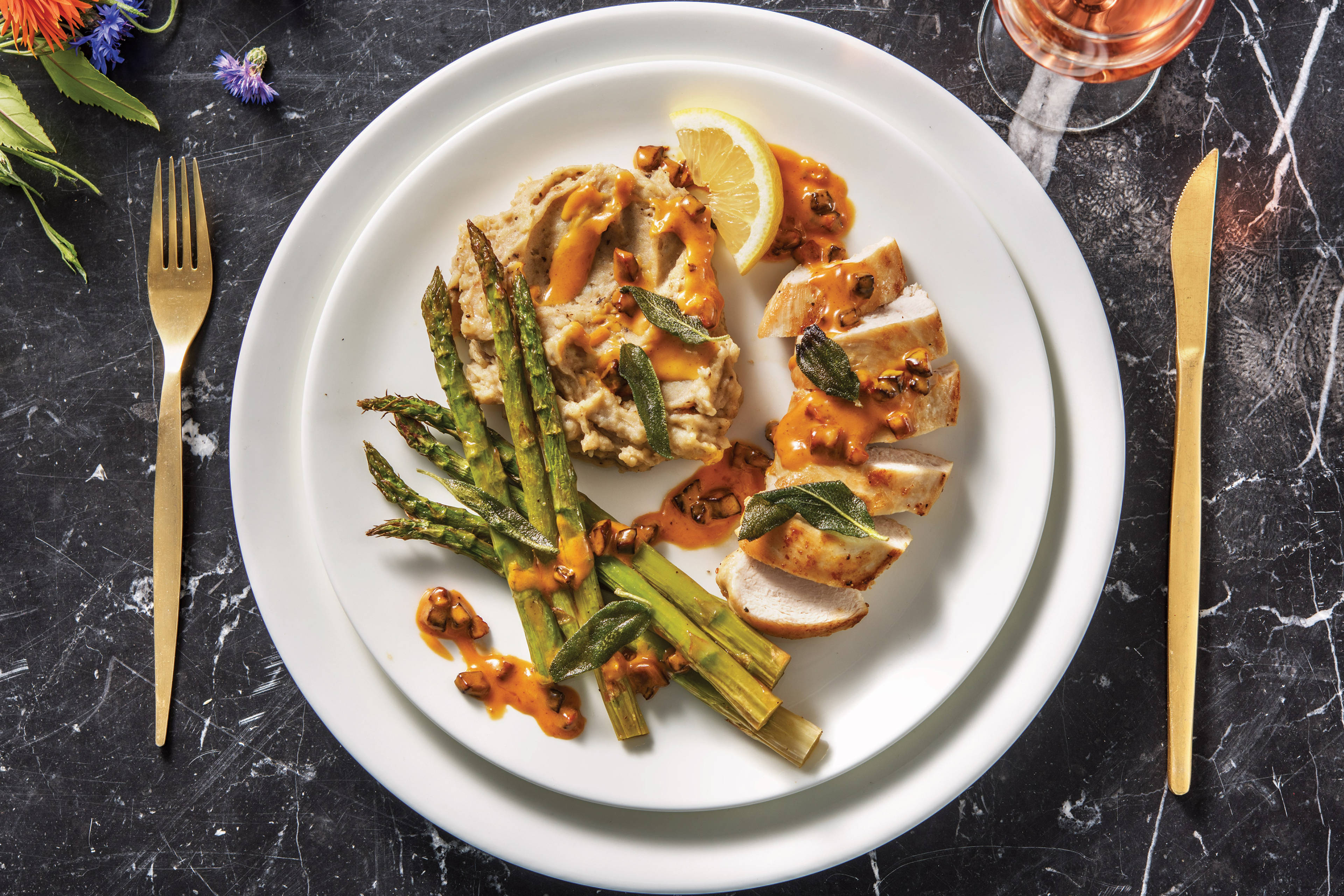 Seared Chicken & Black Garlic Mash