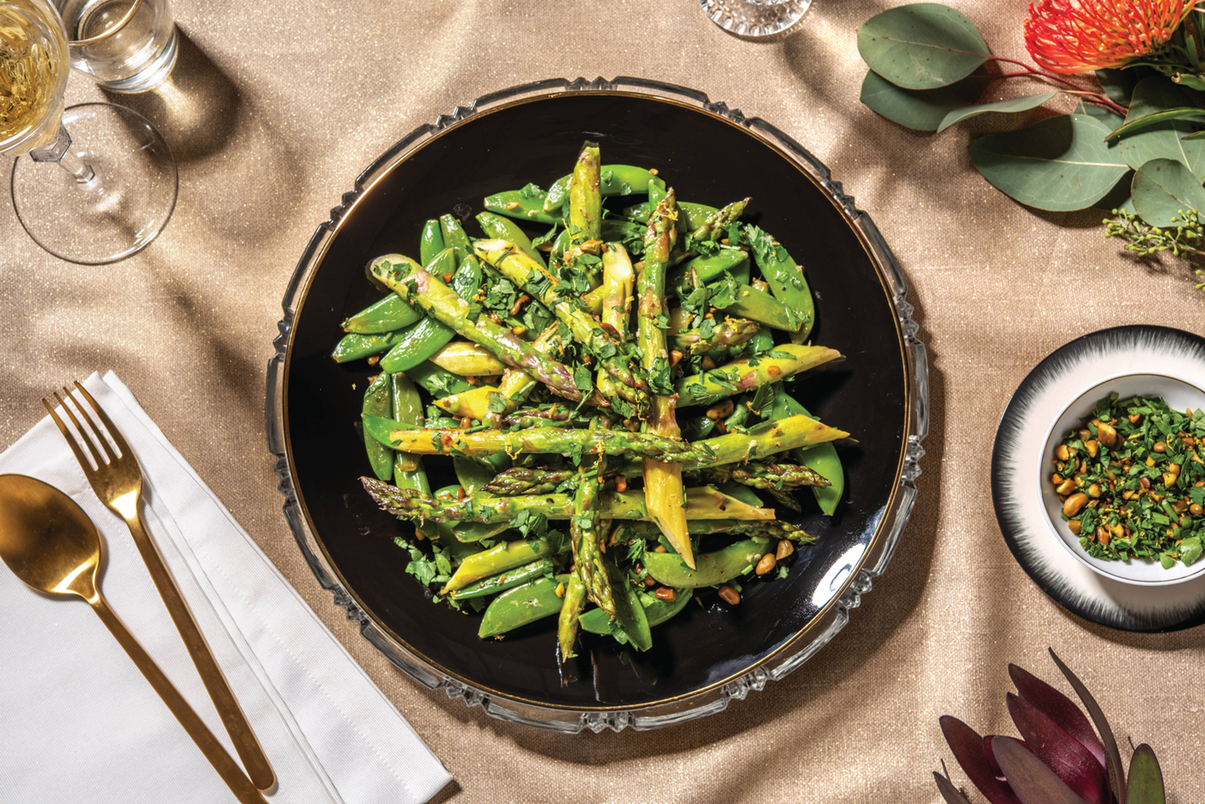 Sautéed Asparagus & Sugar Snap Peas