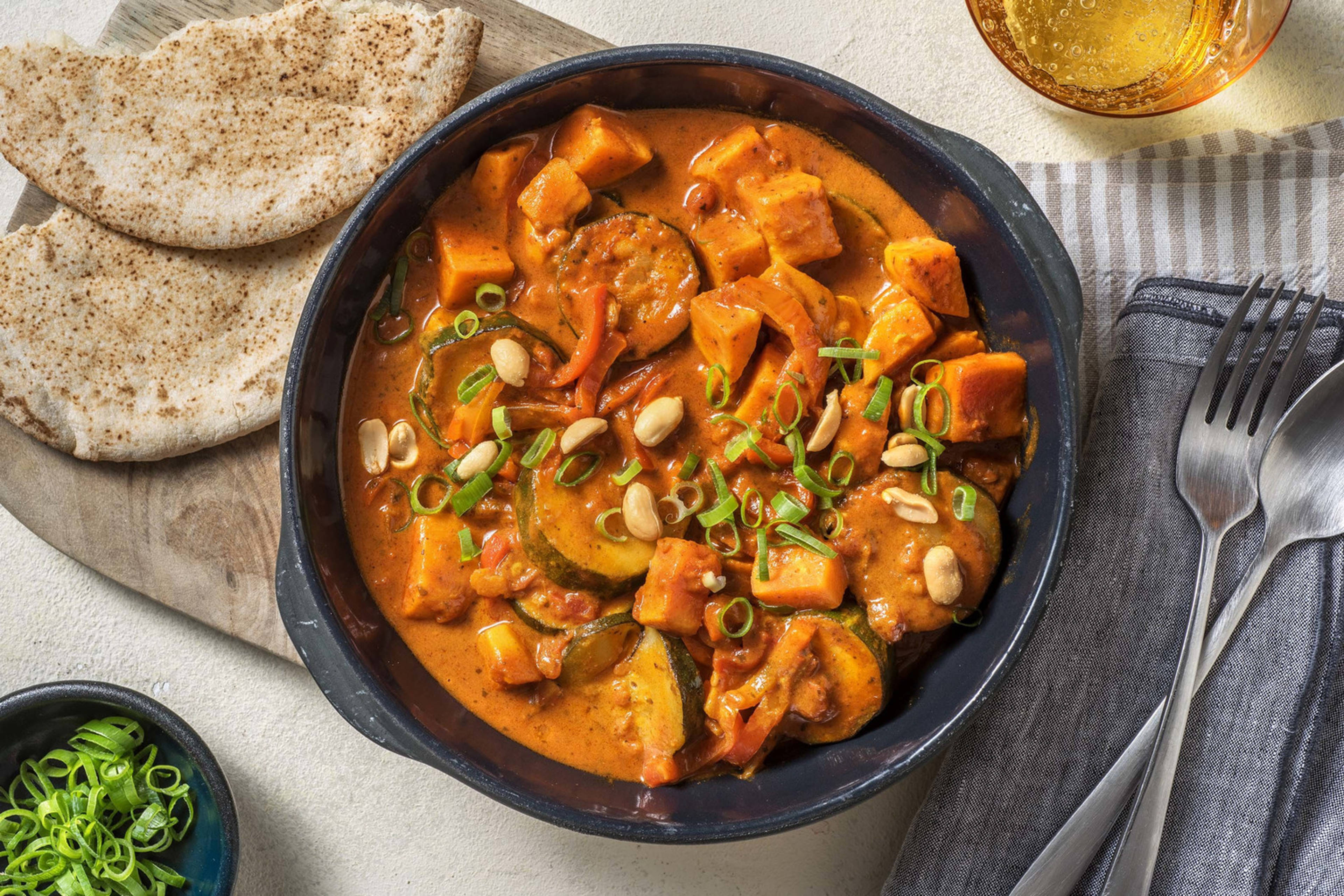 Veganes indisches Süßkartoffelcurry