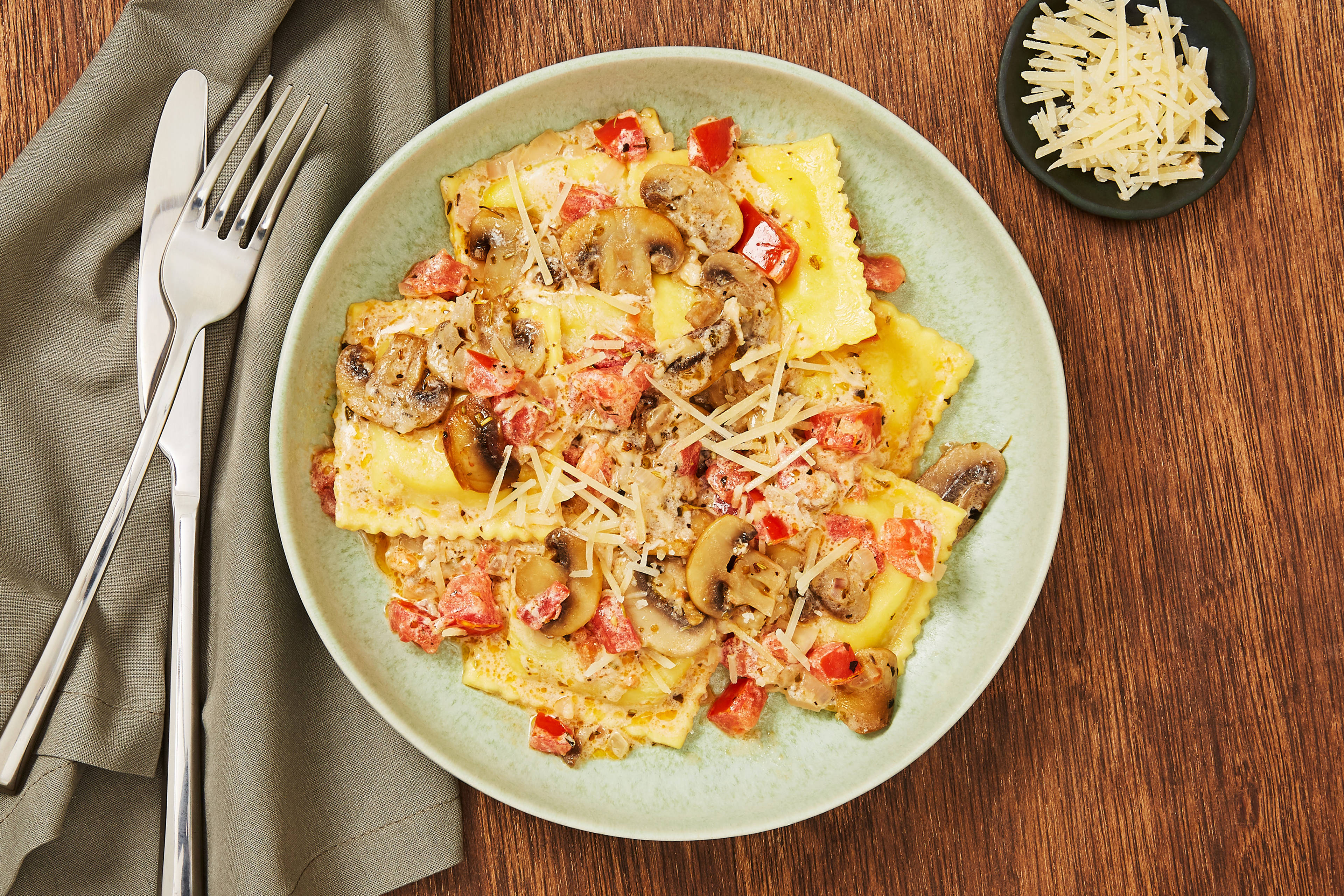 Chicken & Bacon Stuffed Ravioli