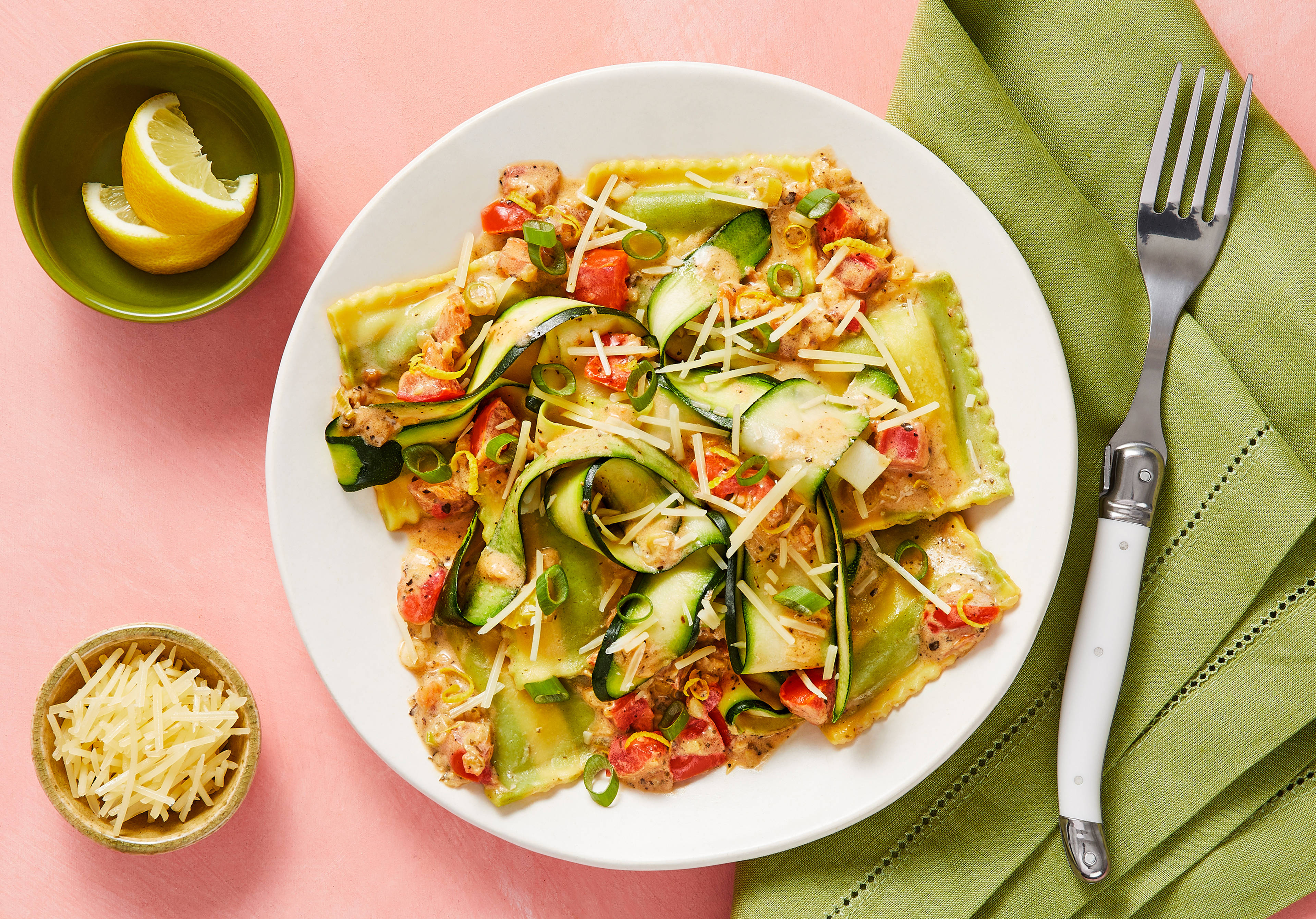 Salmon & Garden Spinach Ricotta Ravioli
