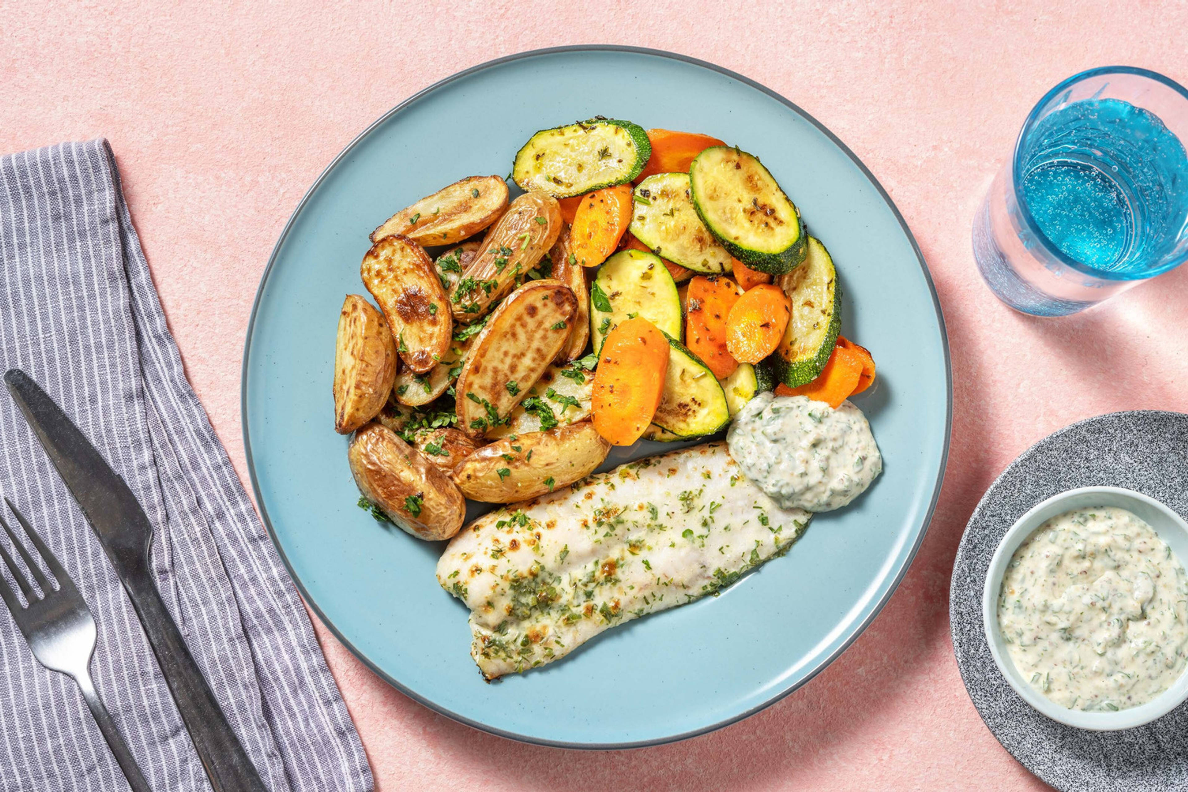 Seehecht mit Dill-Sauerrahm
