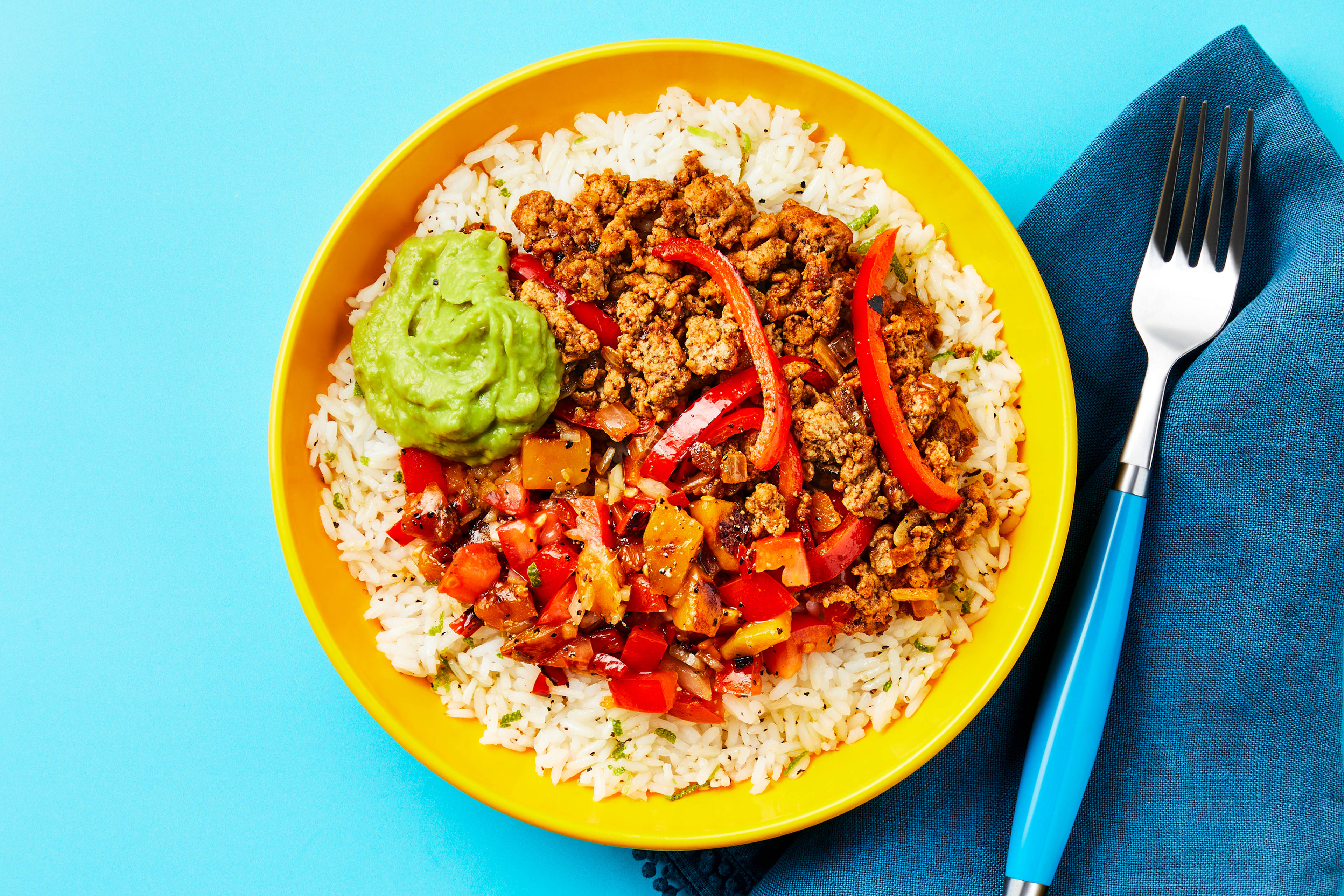 Spiced Organic Beef Burrito Bowls
