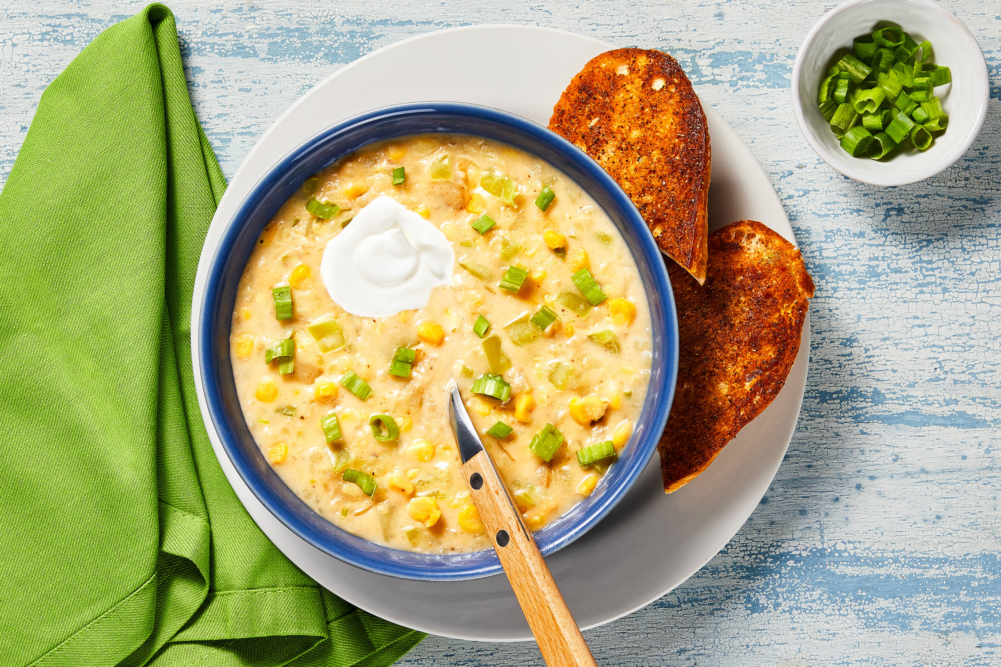 Bacon, Sweet Corn & Green Pepper Chowder