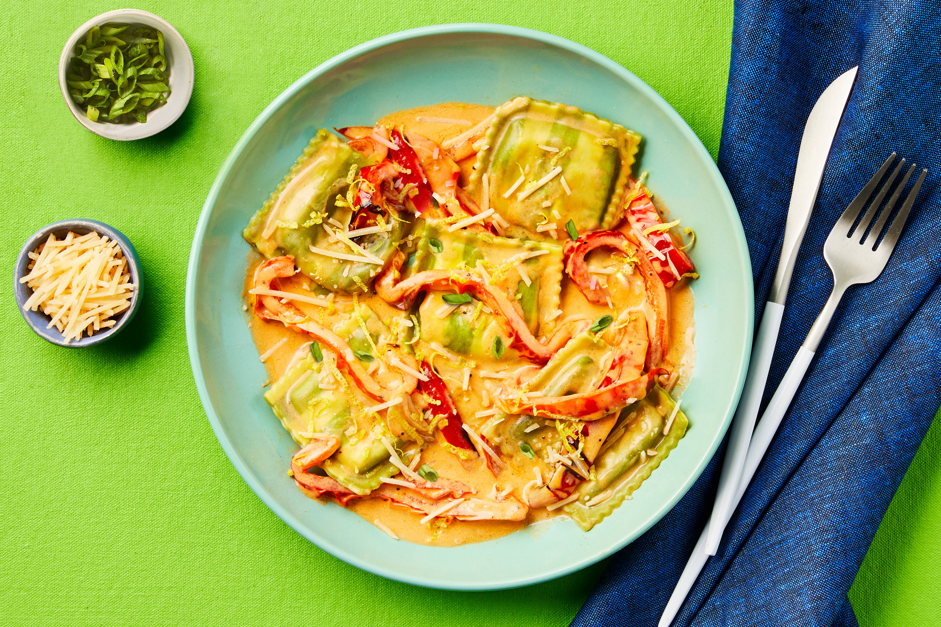 Turkey & Garlic Spinach Ricotta Ravioli