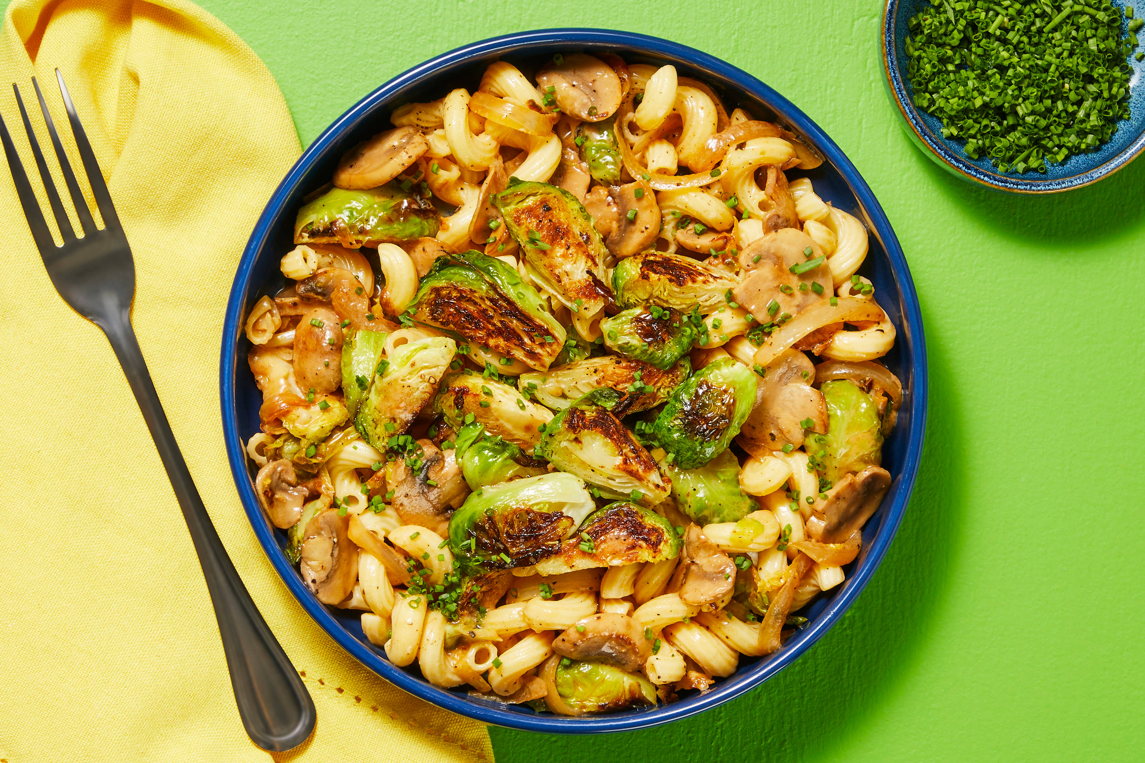 Chicken Sausage & Brussels Sprout Cavatappi