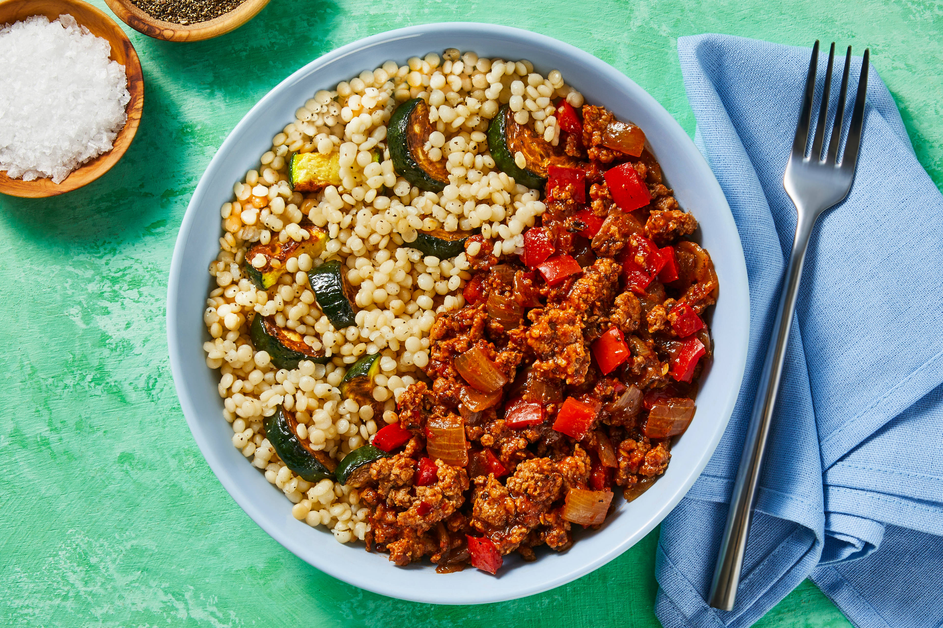 Spicy ’n’ Saucy Turkey & Bell Pepper Bowls