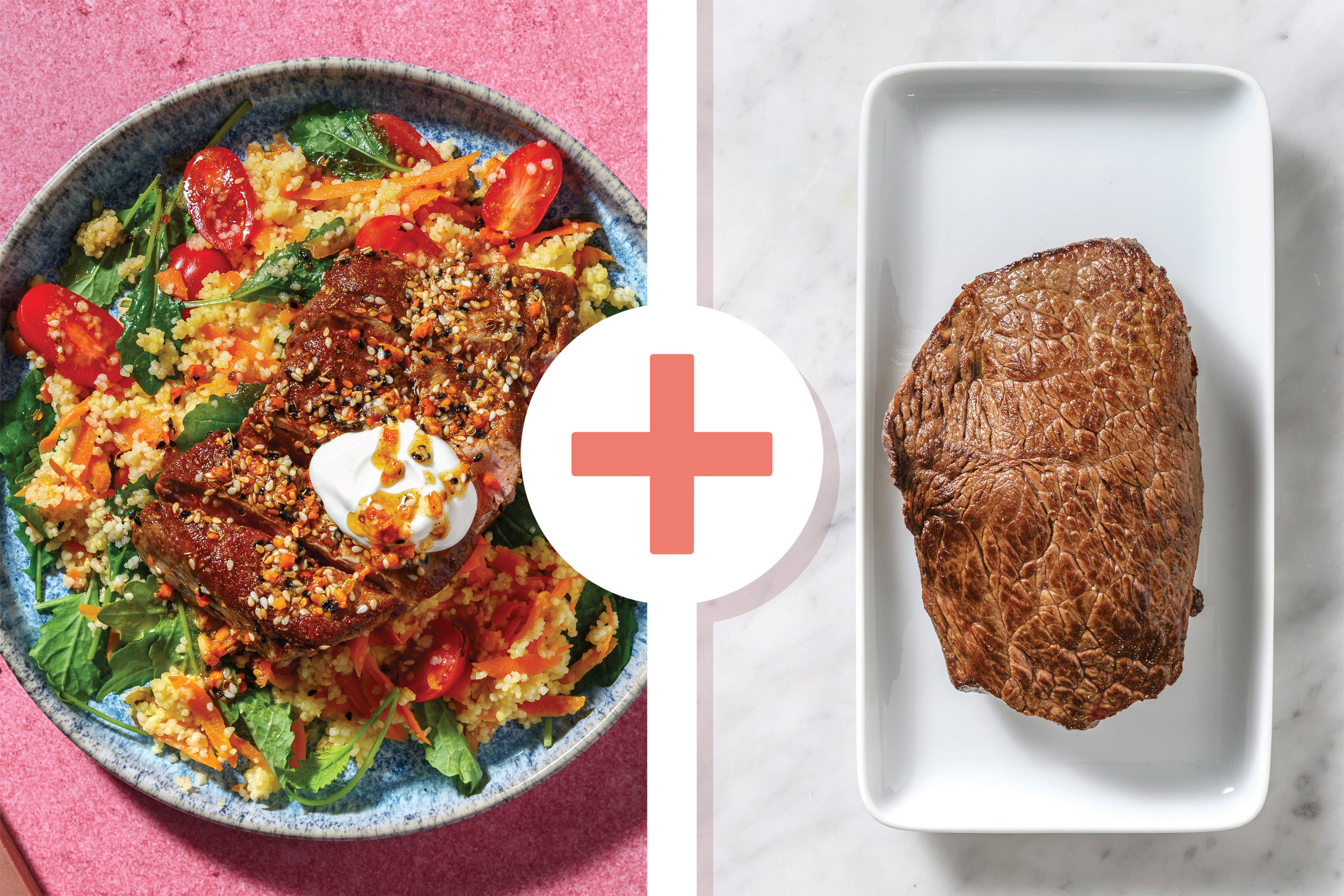 Middle Eastern Double Dukkah Beef & Baby Kale