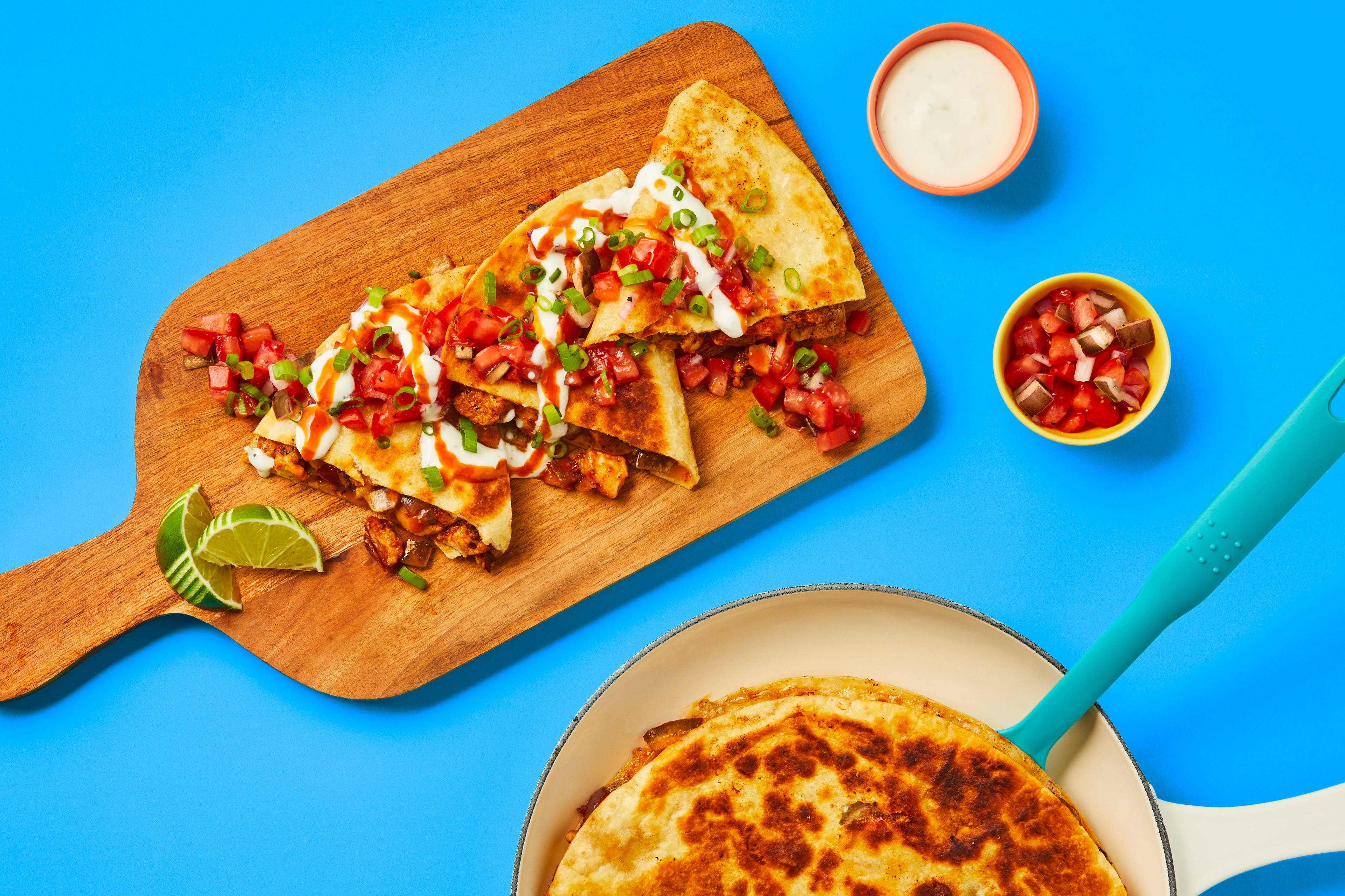One-Pan Baja Chicken Quesadillas