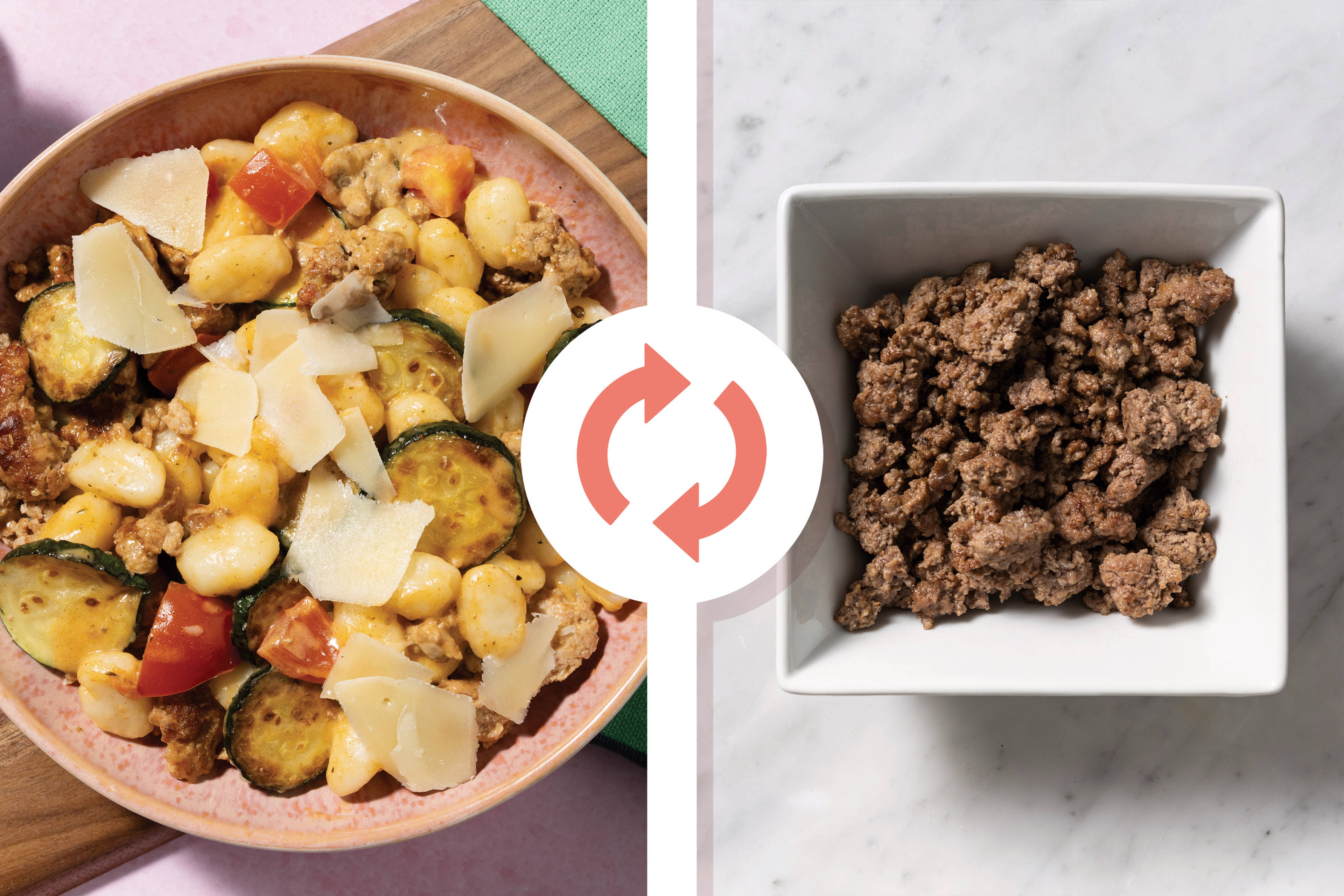 Creamy Beef & Zucchini Gnocchi