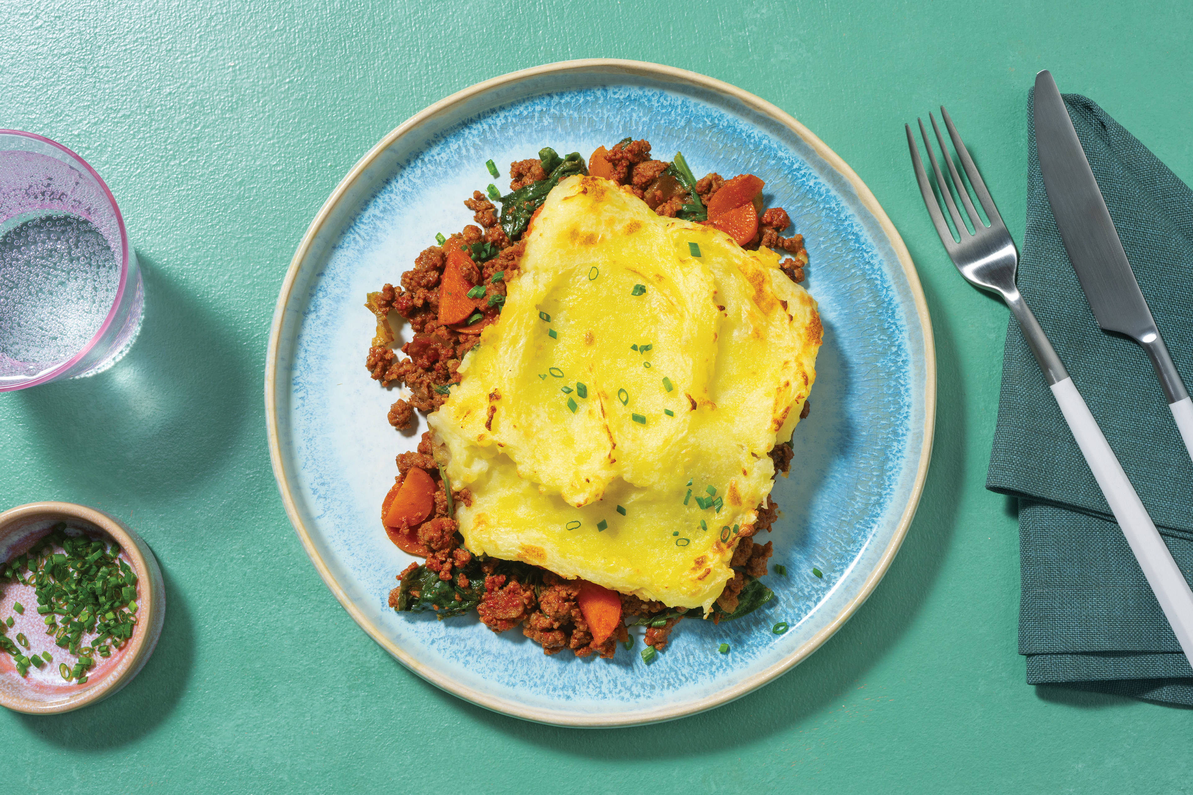 Plant-Based Mince & Veggie Pie