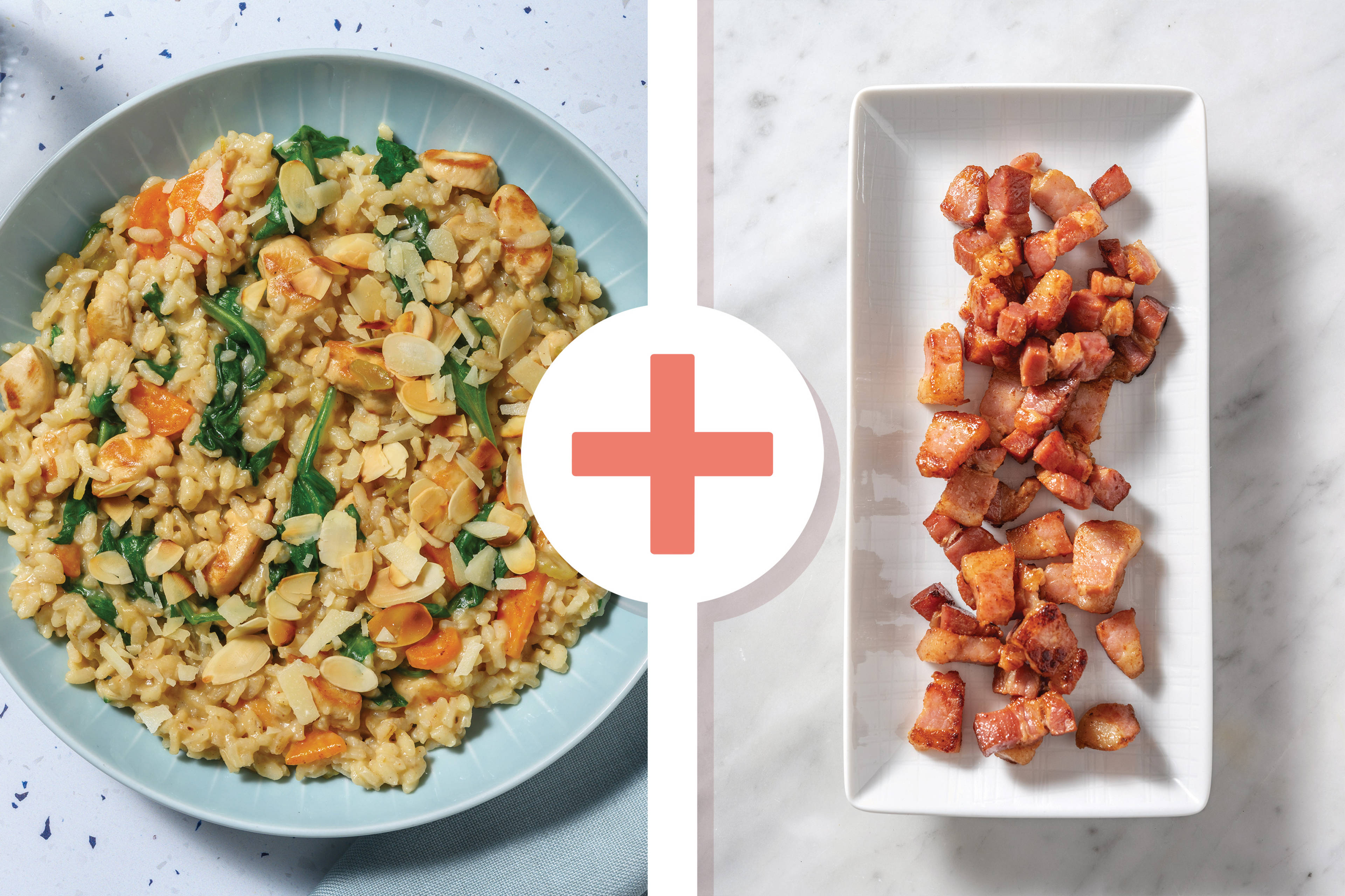 Easy Chicken, Bacon & Veggie Risotto