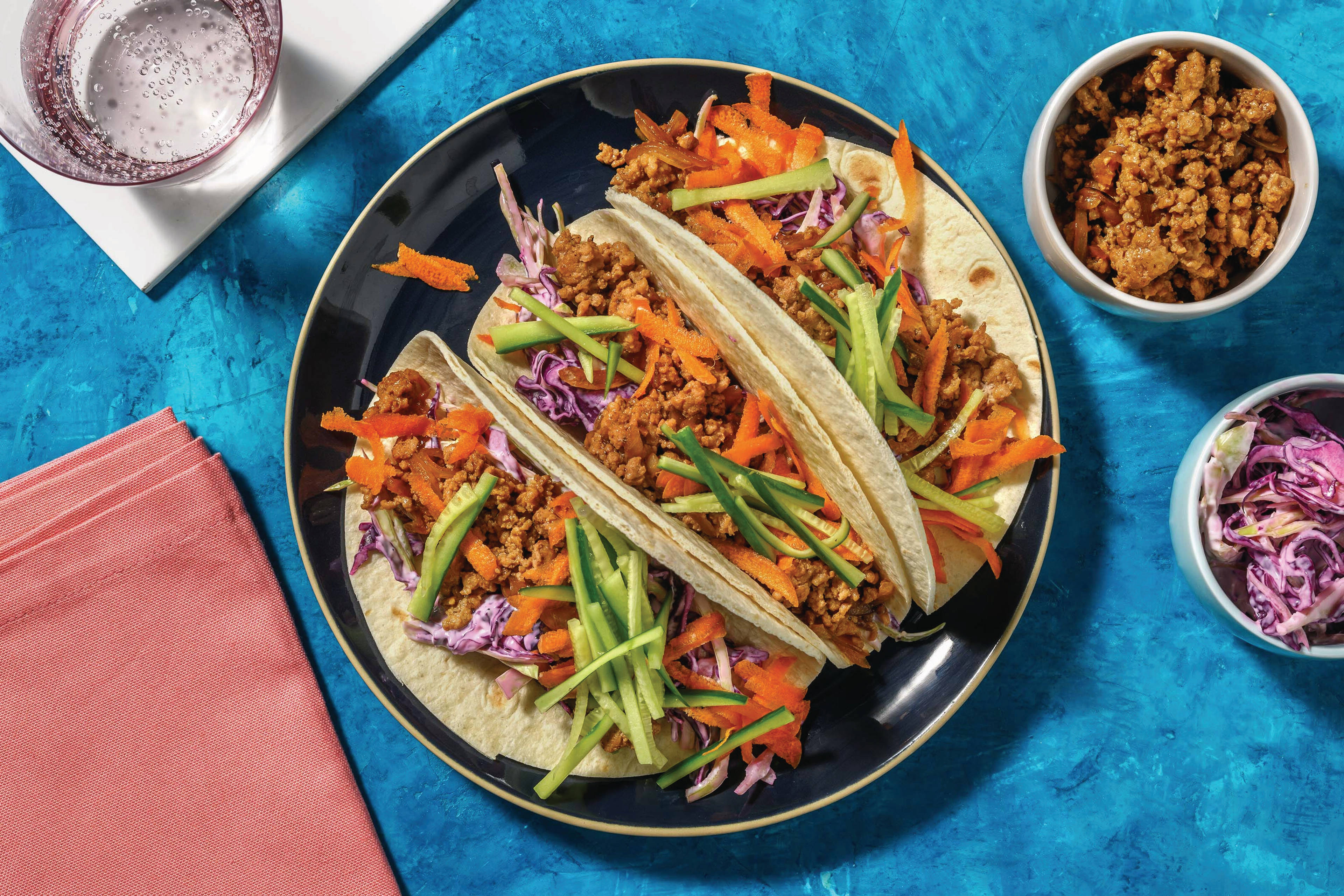 Quick Vietnamese-Style Pork & Cucumber Tacos