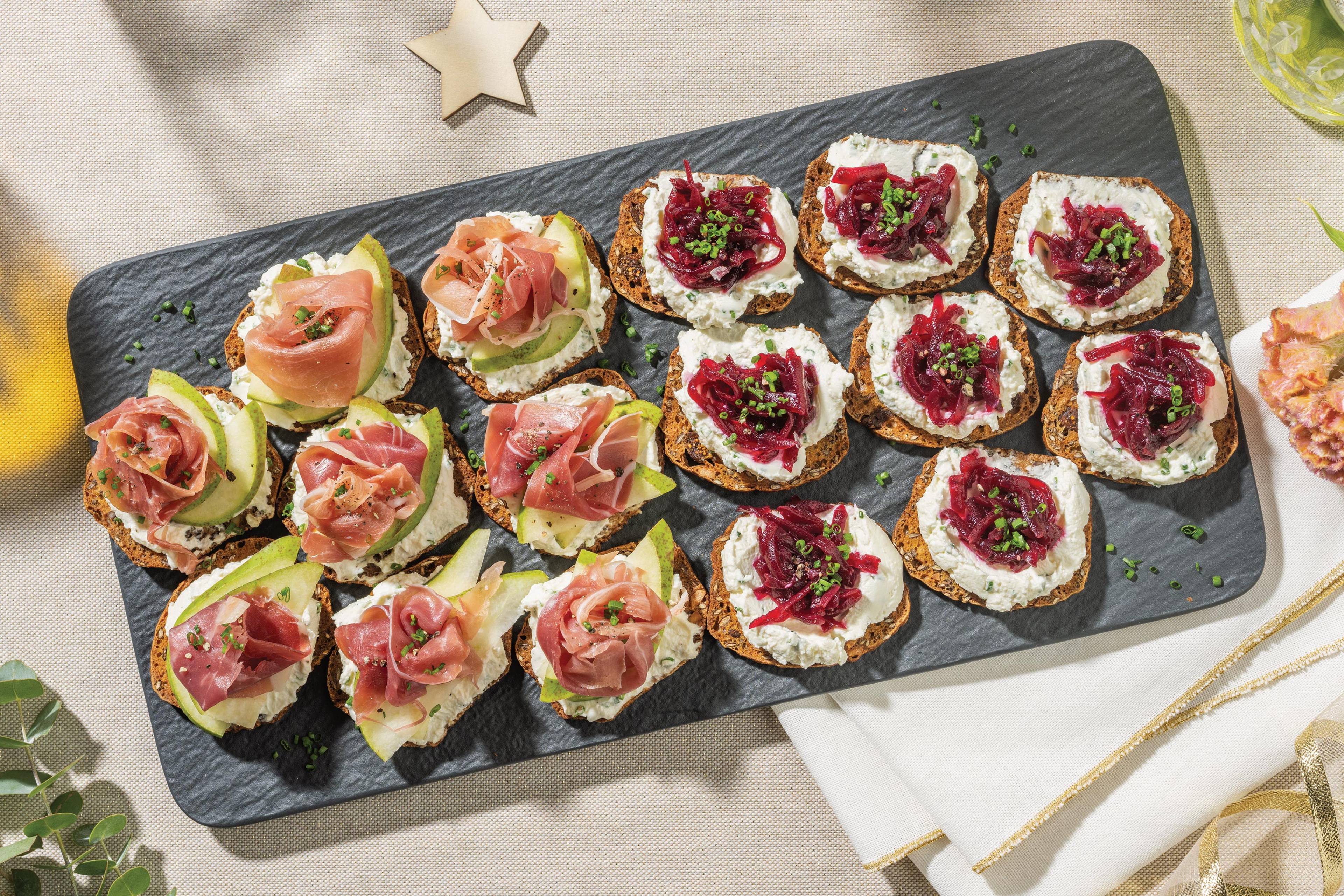 Christmas Crispbreads Two Ways