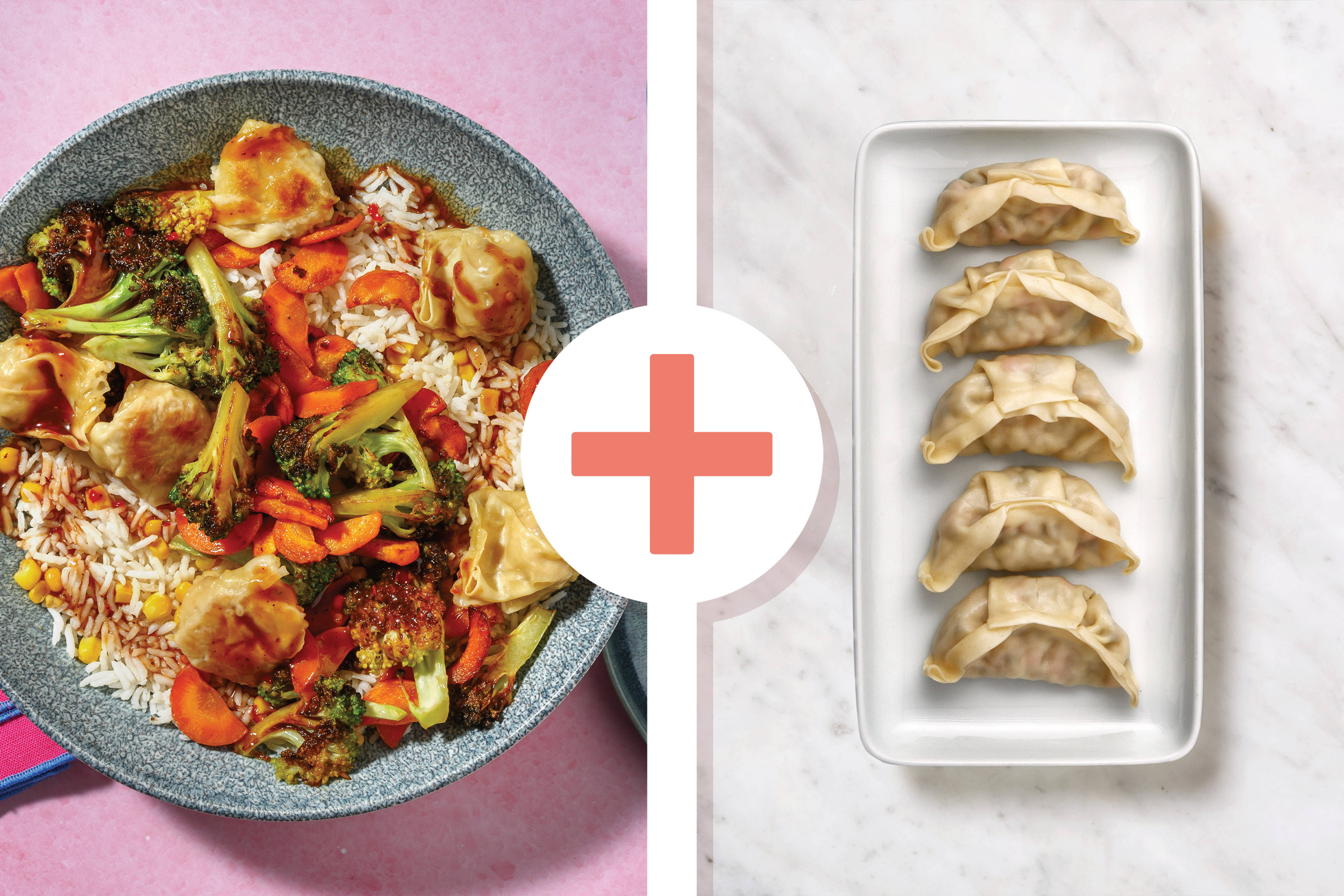 15-Min Double Sticky Prawn Wontons & Corn Rice