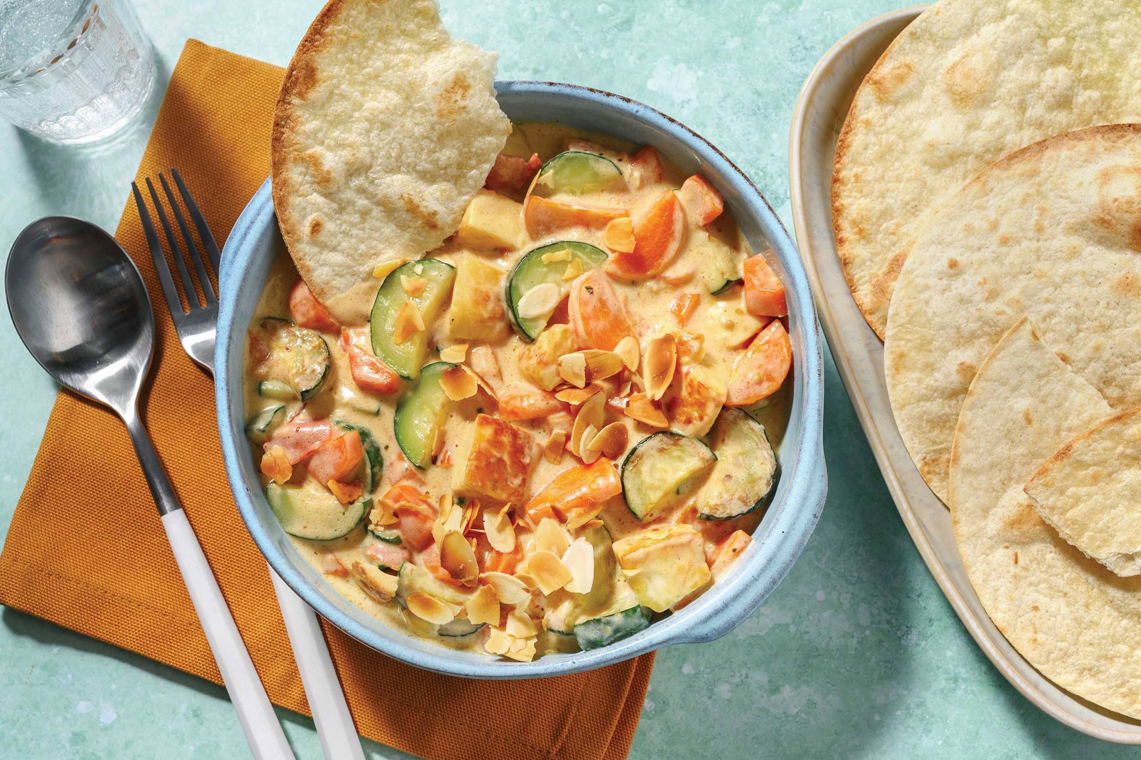 One-Pot Paneer & Veggie Indian Curry 