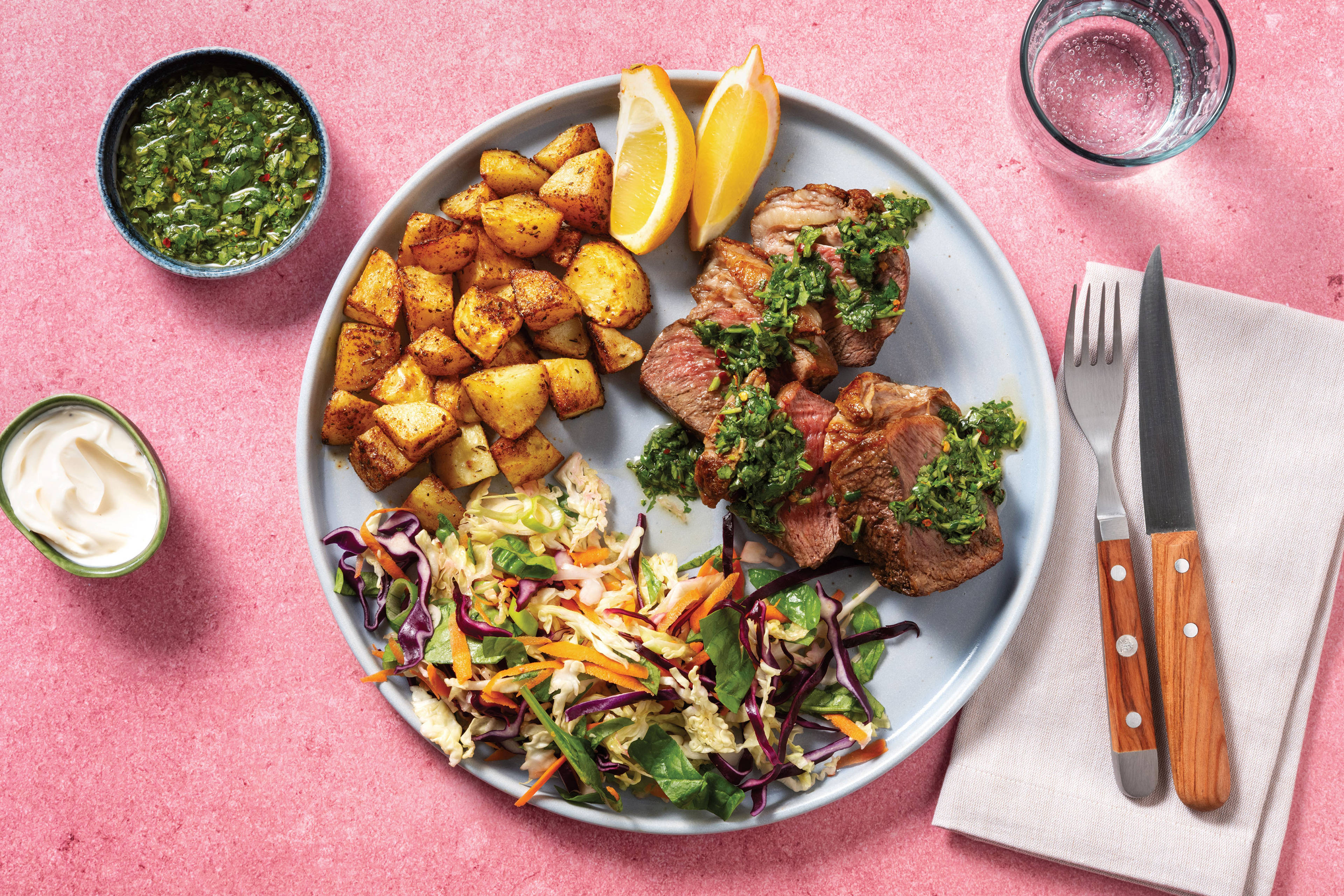 Roast Lamb Rump & Salsa Verde