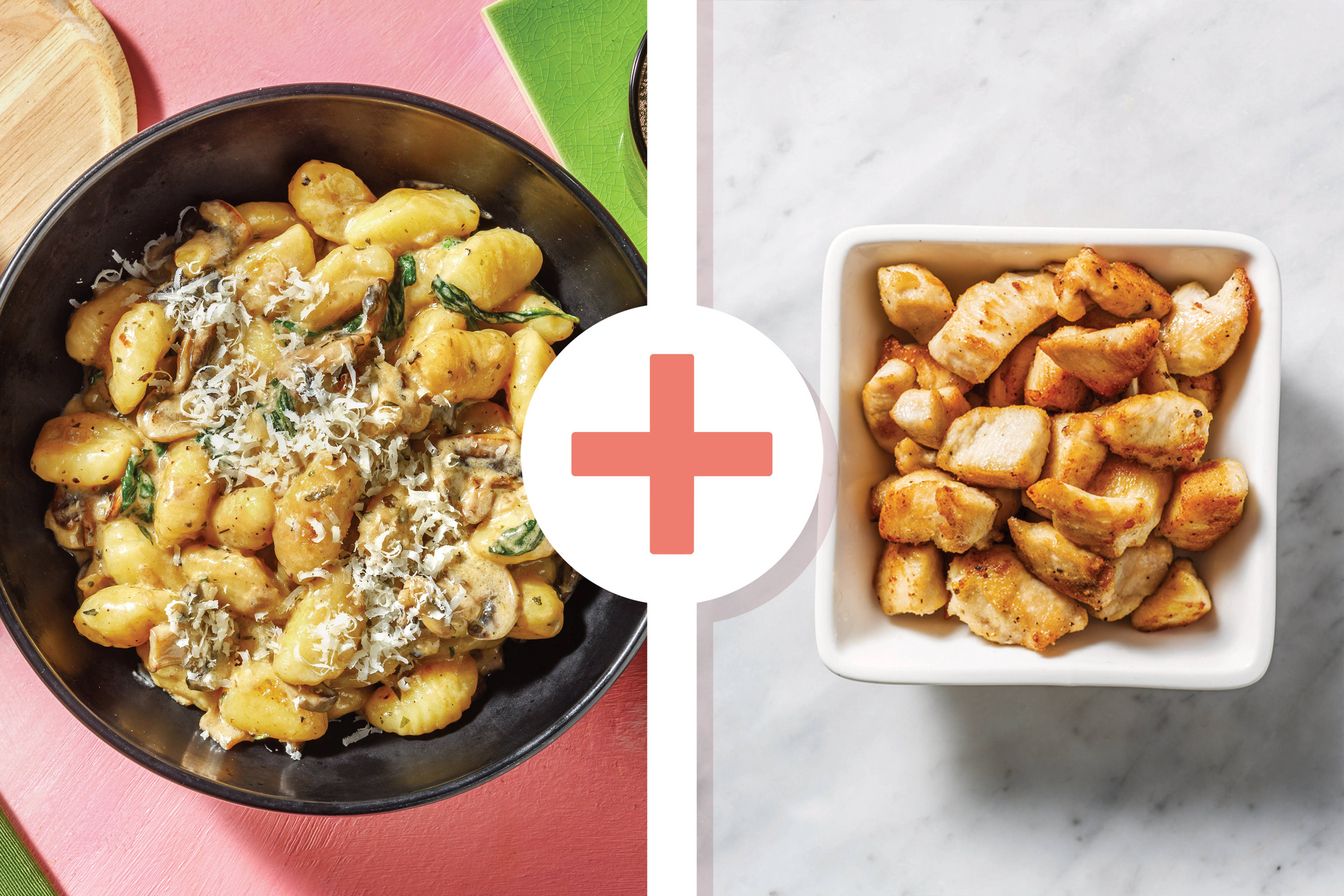 Creamy Chicken, Mushroom & Parmesan Gnocchi