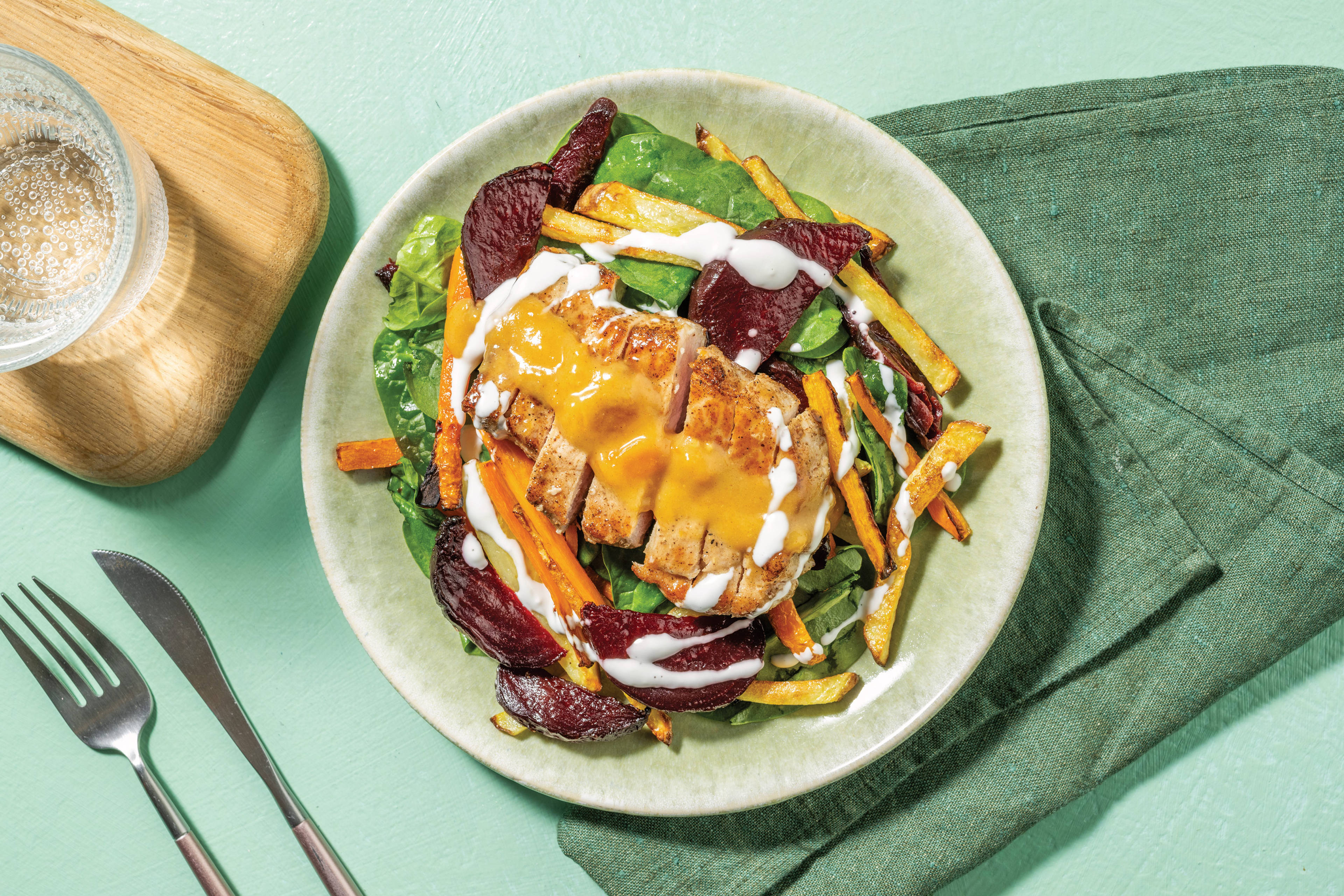 Mustard & Apricot-Glazed Pork Steak