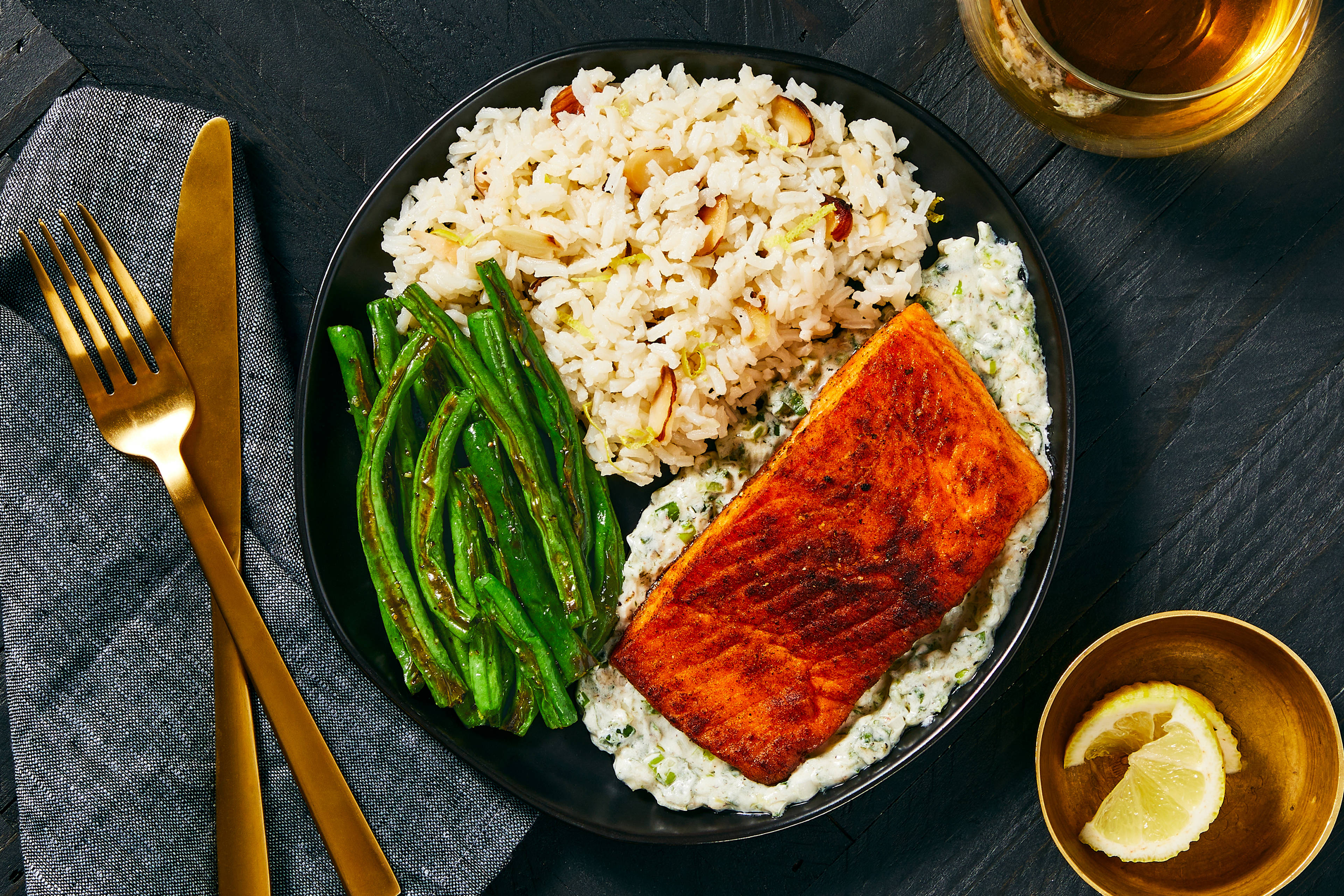 Pan-Seared Trout with Creamy Herb Sauce