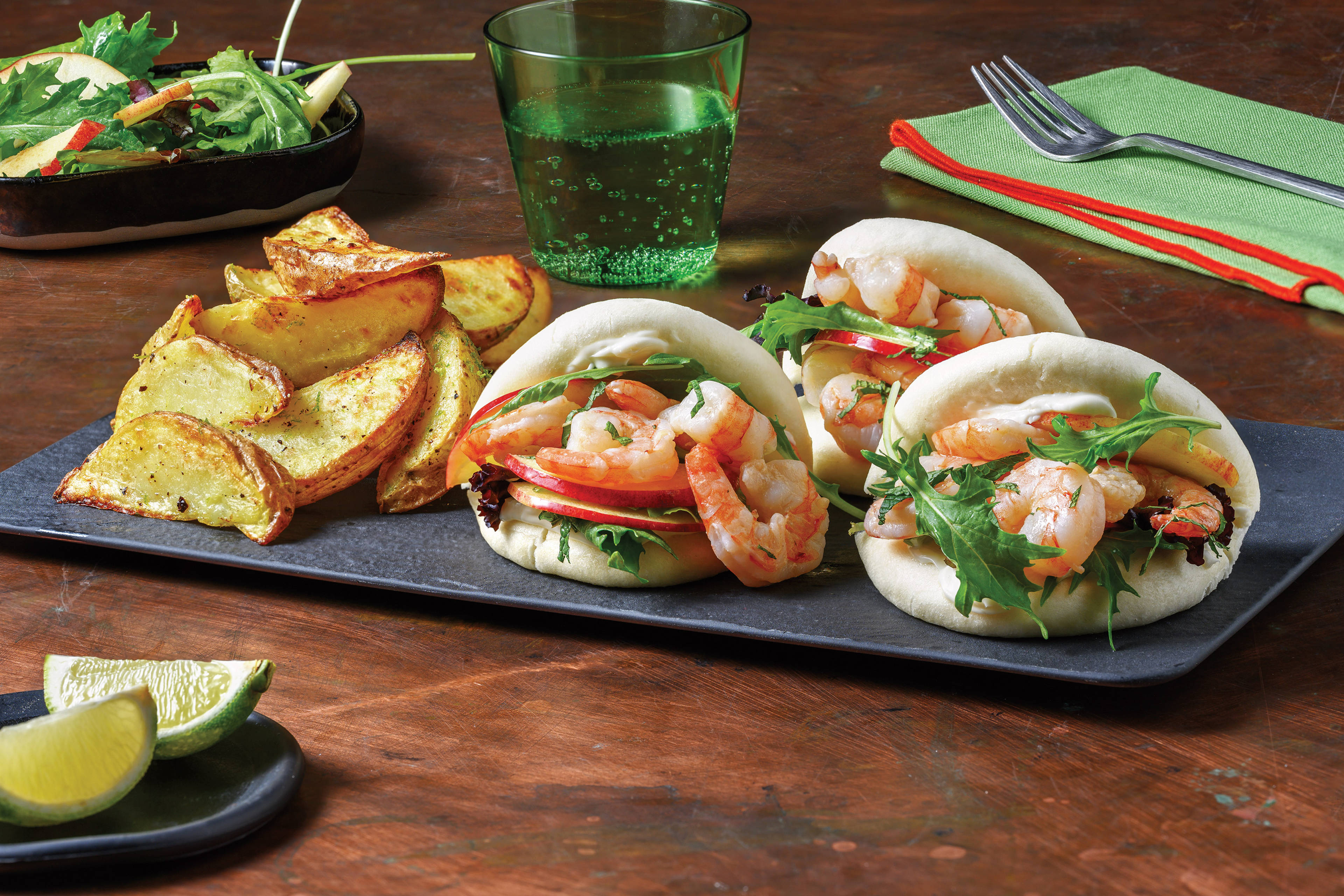 Sesame & Chilli Oil Prawn Bao Buns