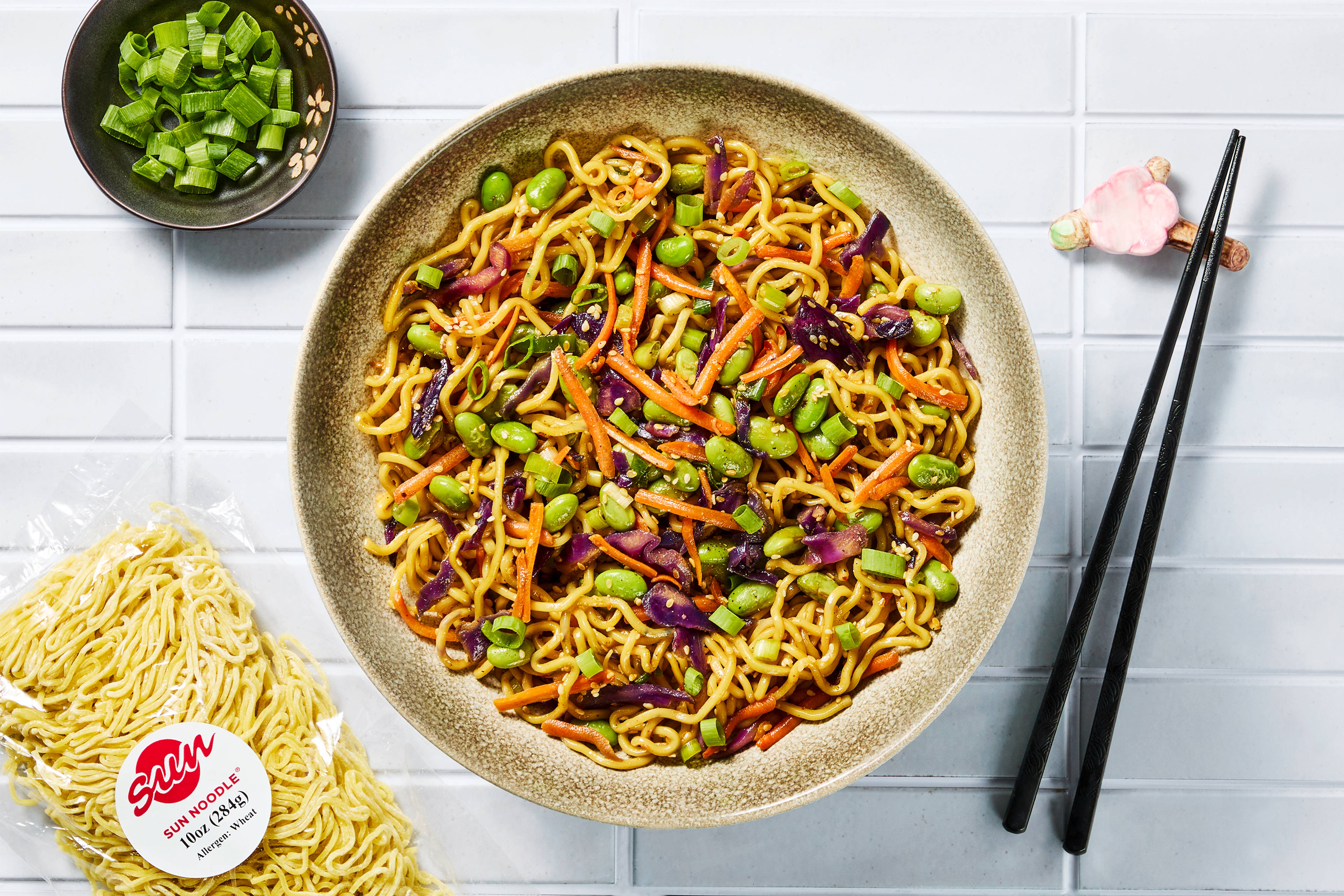 Japanese-Style Chicken & Miso Sesame Noodles
