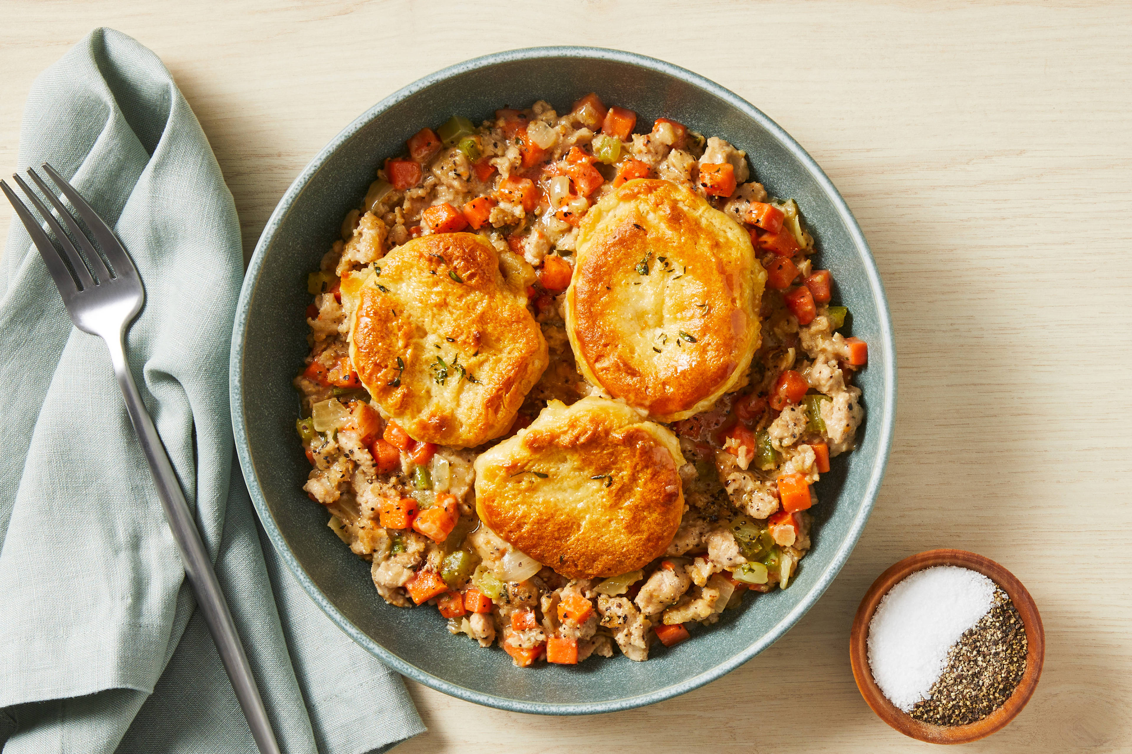 Homestyle Beef & Biscuit Pot Pie