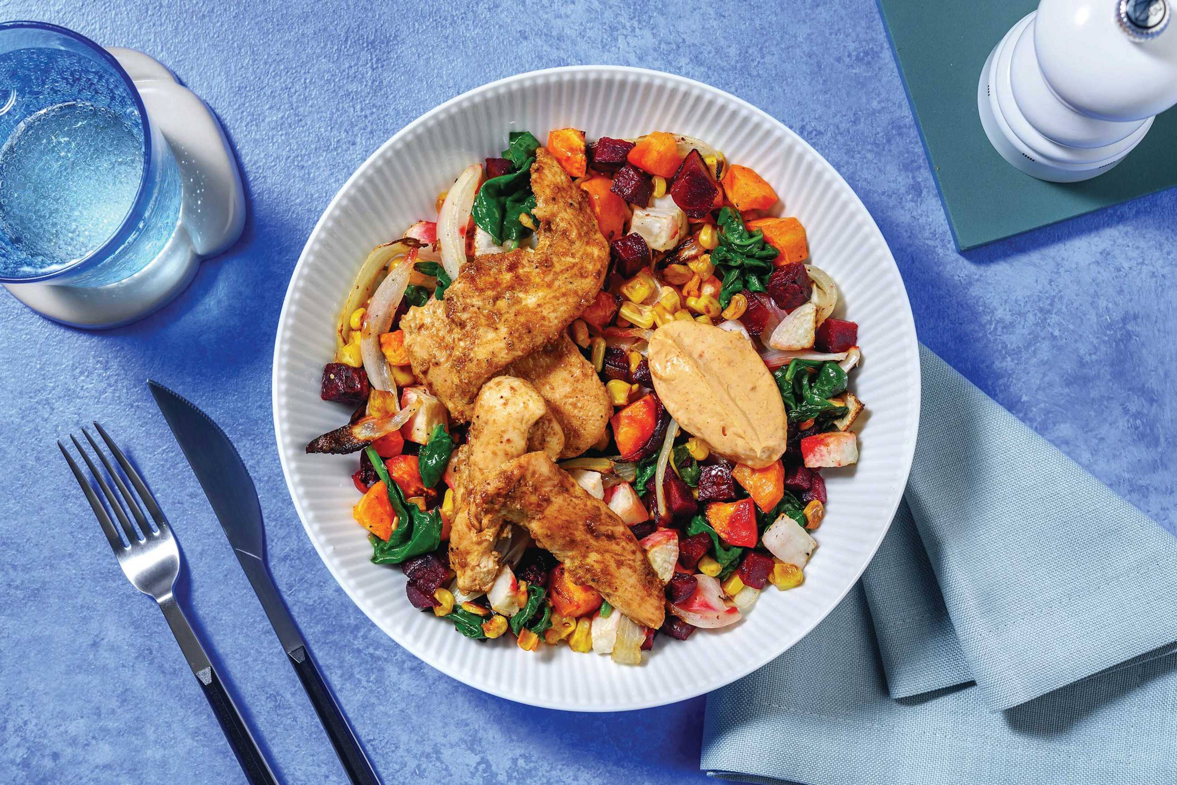 Texan Chicken & Root Veggie Medley