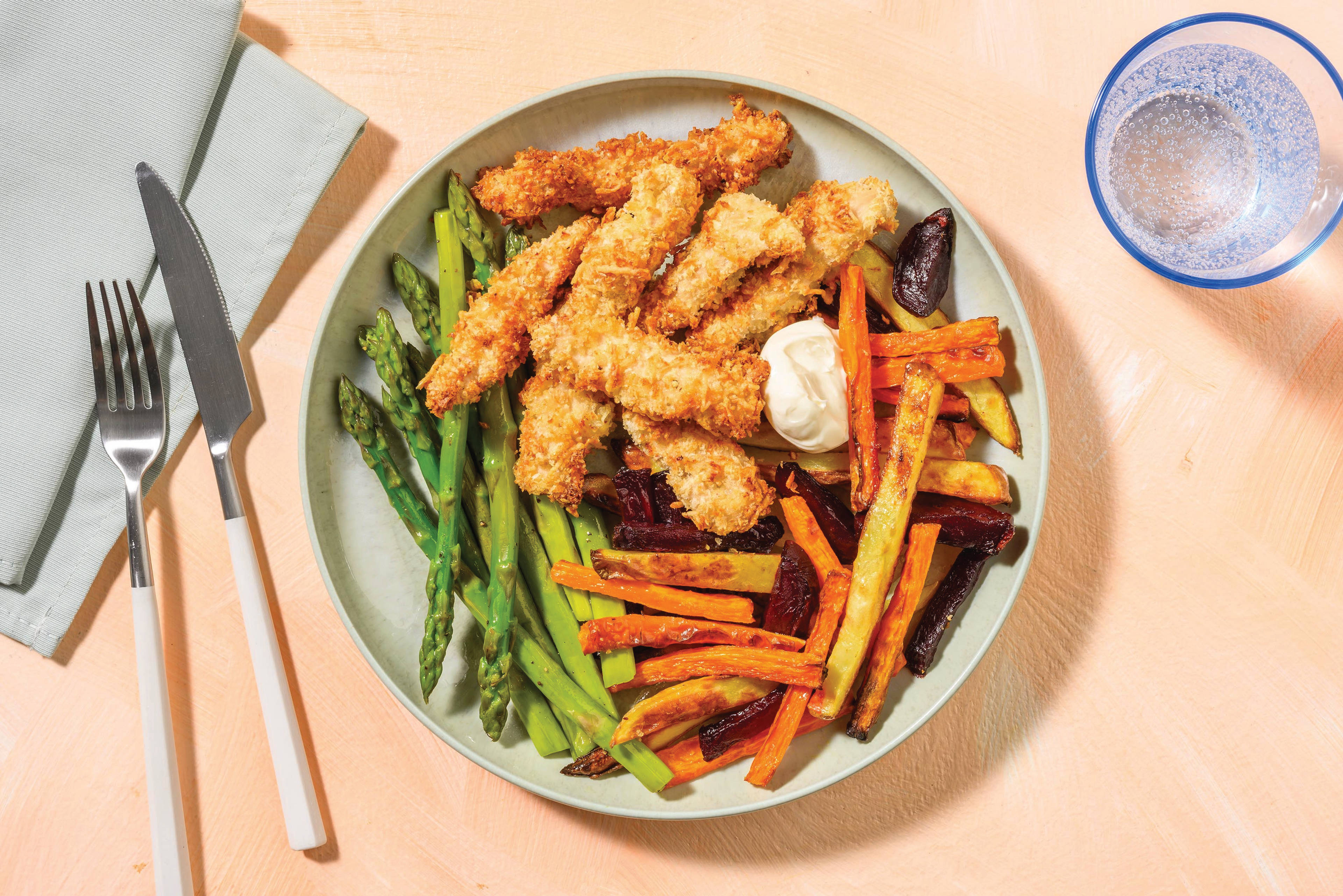 Parmesan-Crumbed Chicken
