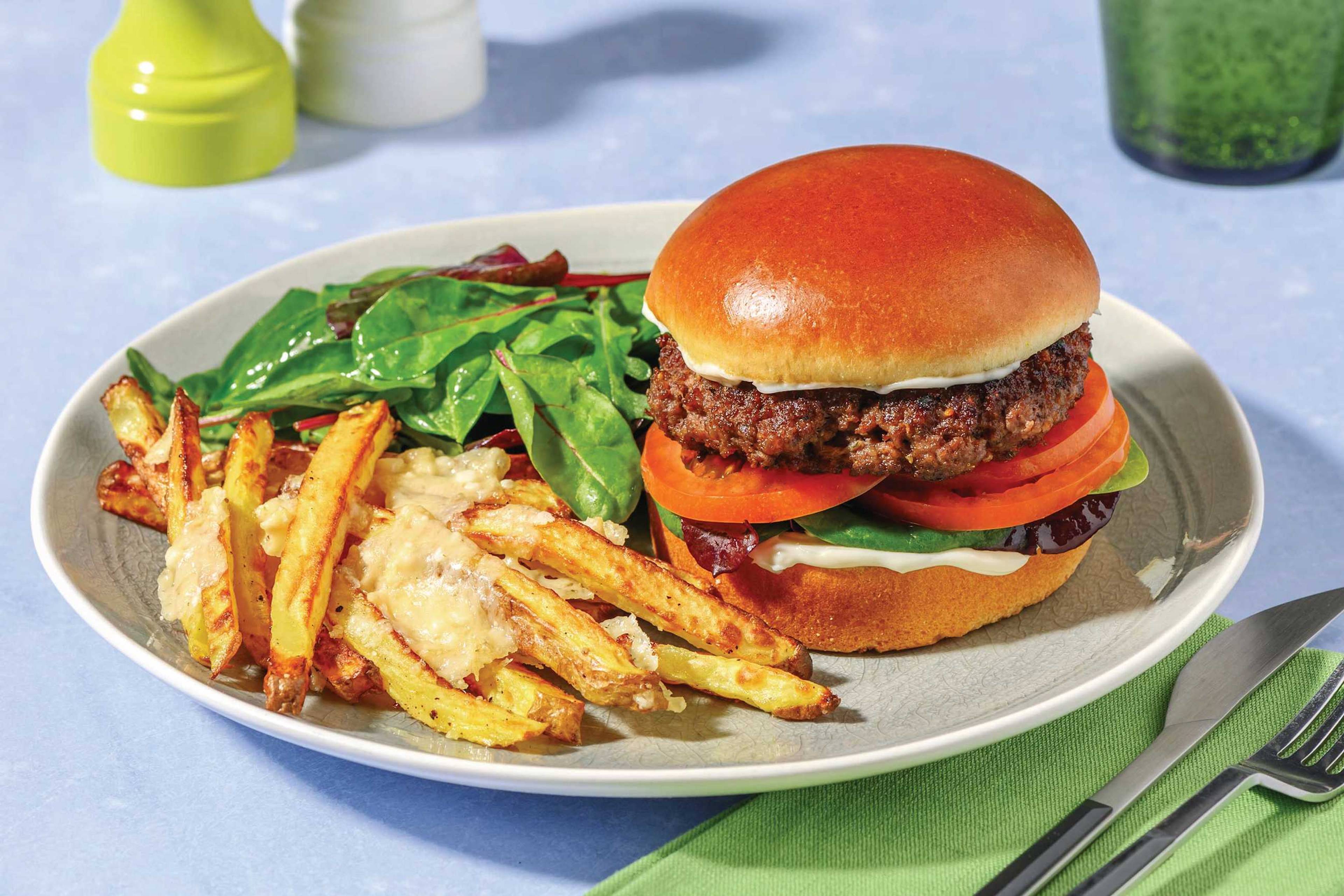 Italian Herby Beef Burger