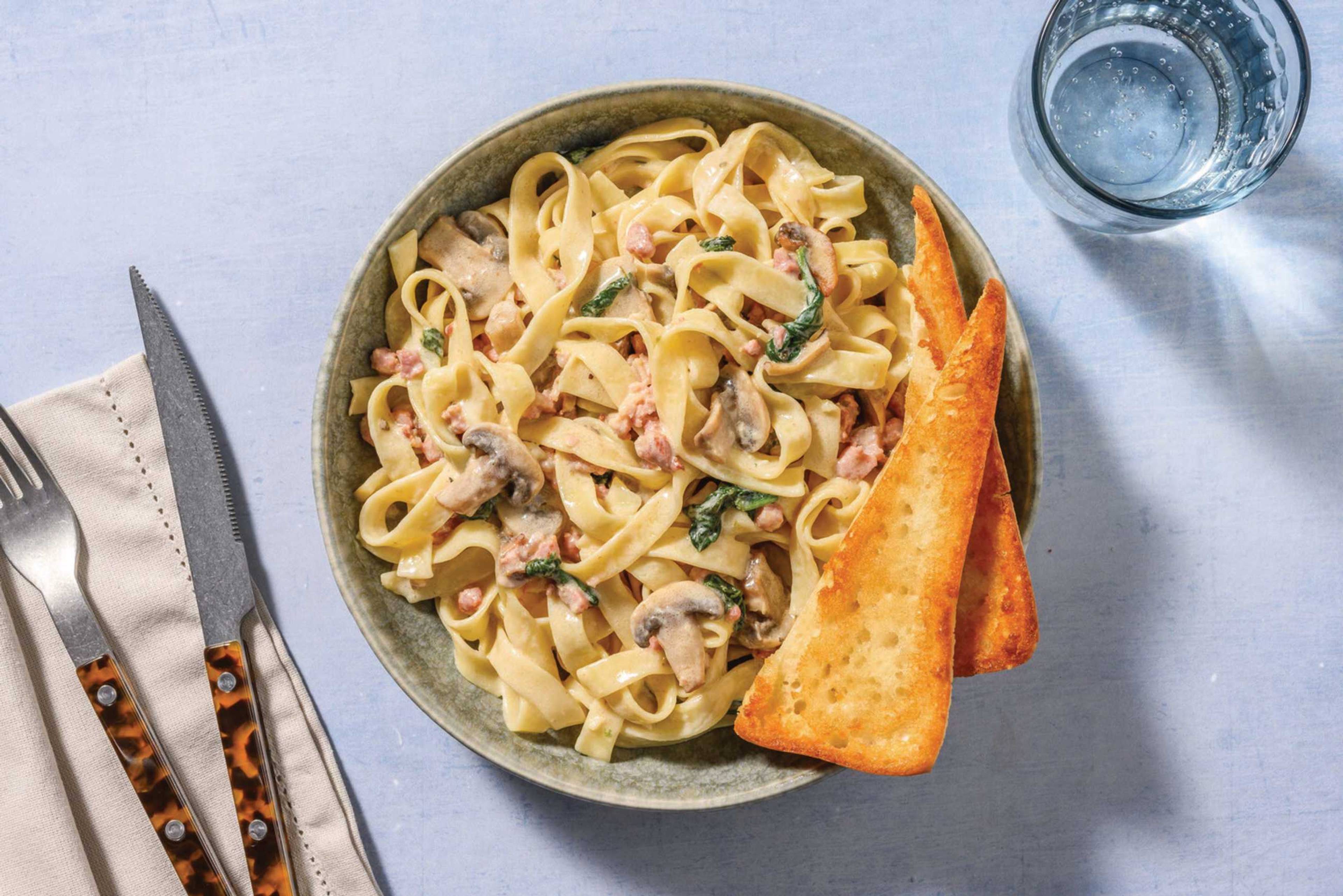 Bacon & Mushroom Spaghetti Boscaiola