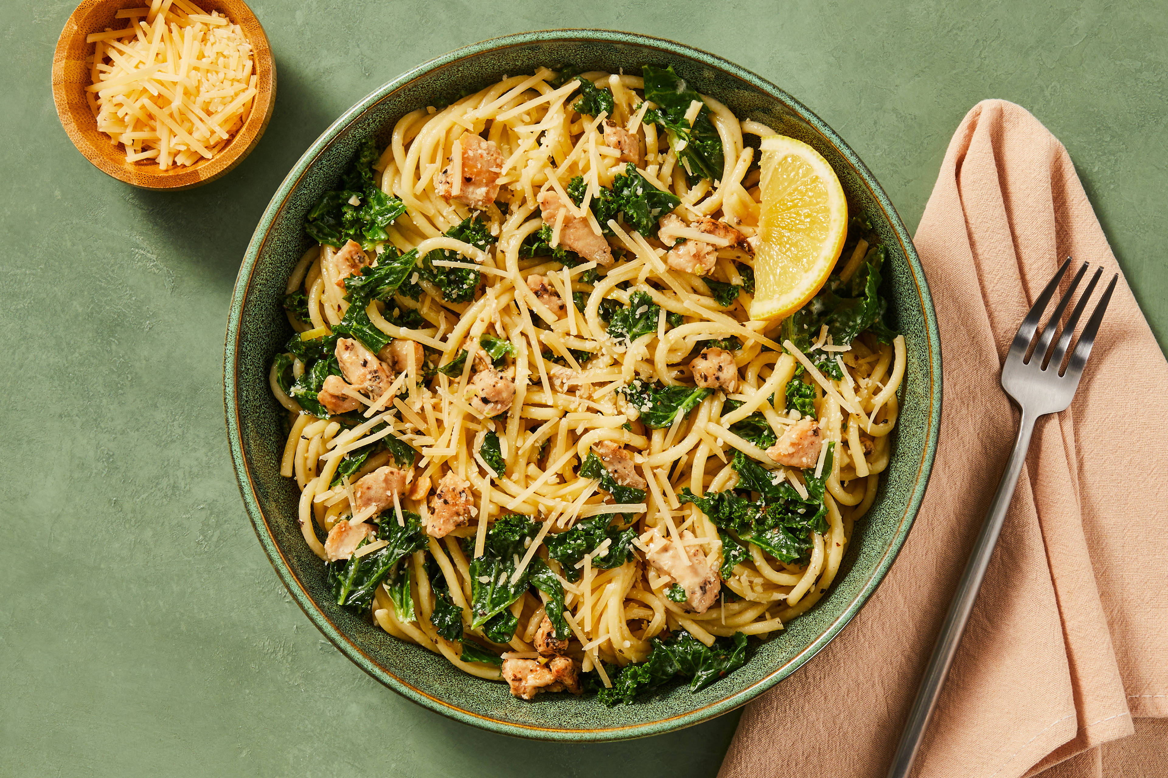 Tuscan Chicken & Kale Spaghetti
