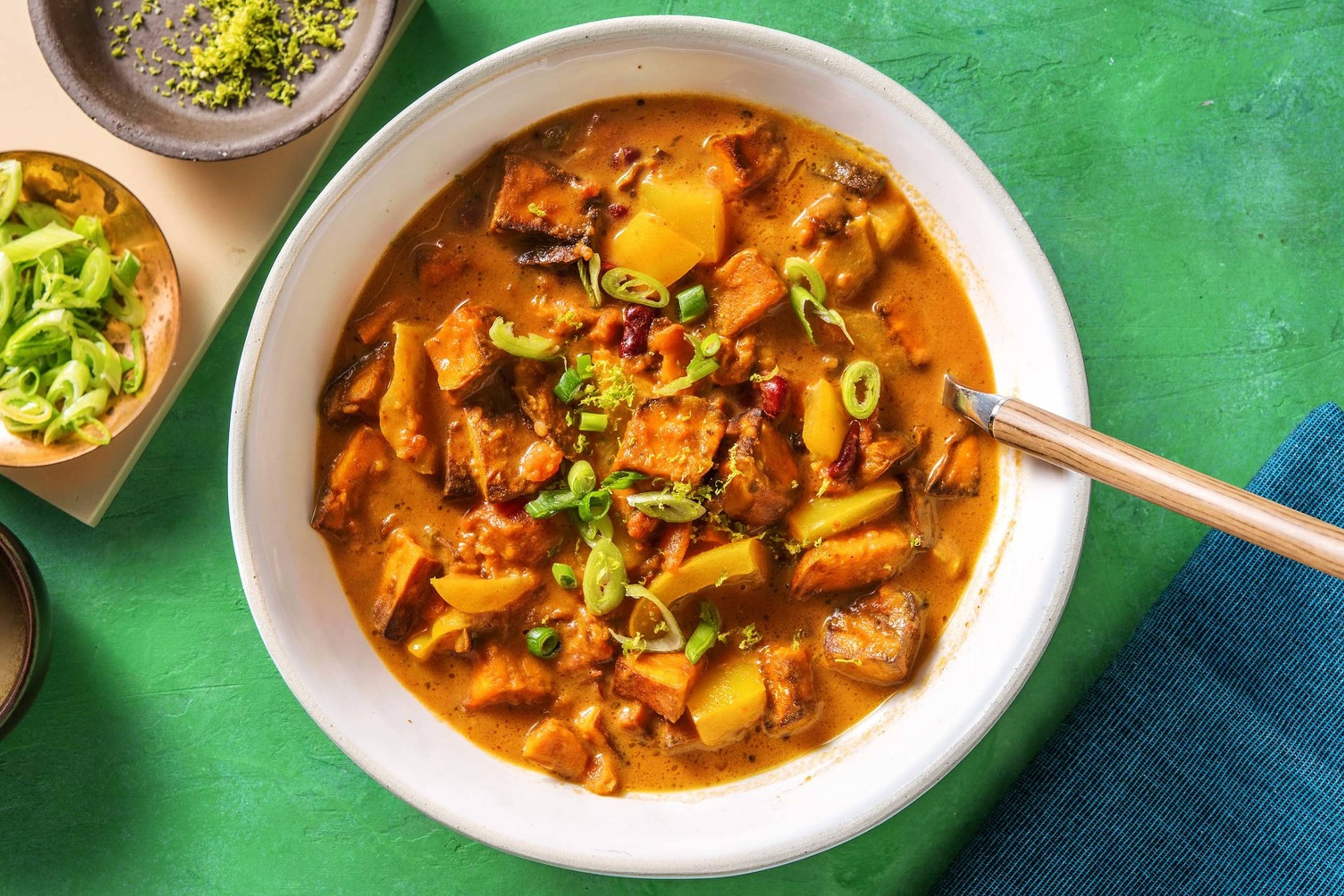 Soupe patate douce, lait de coco & garam masala