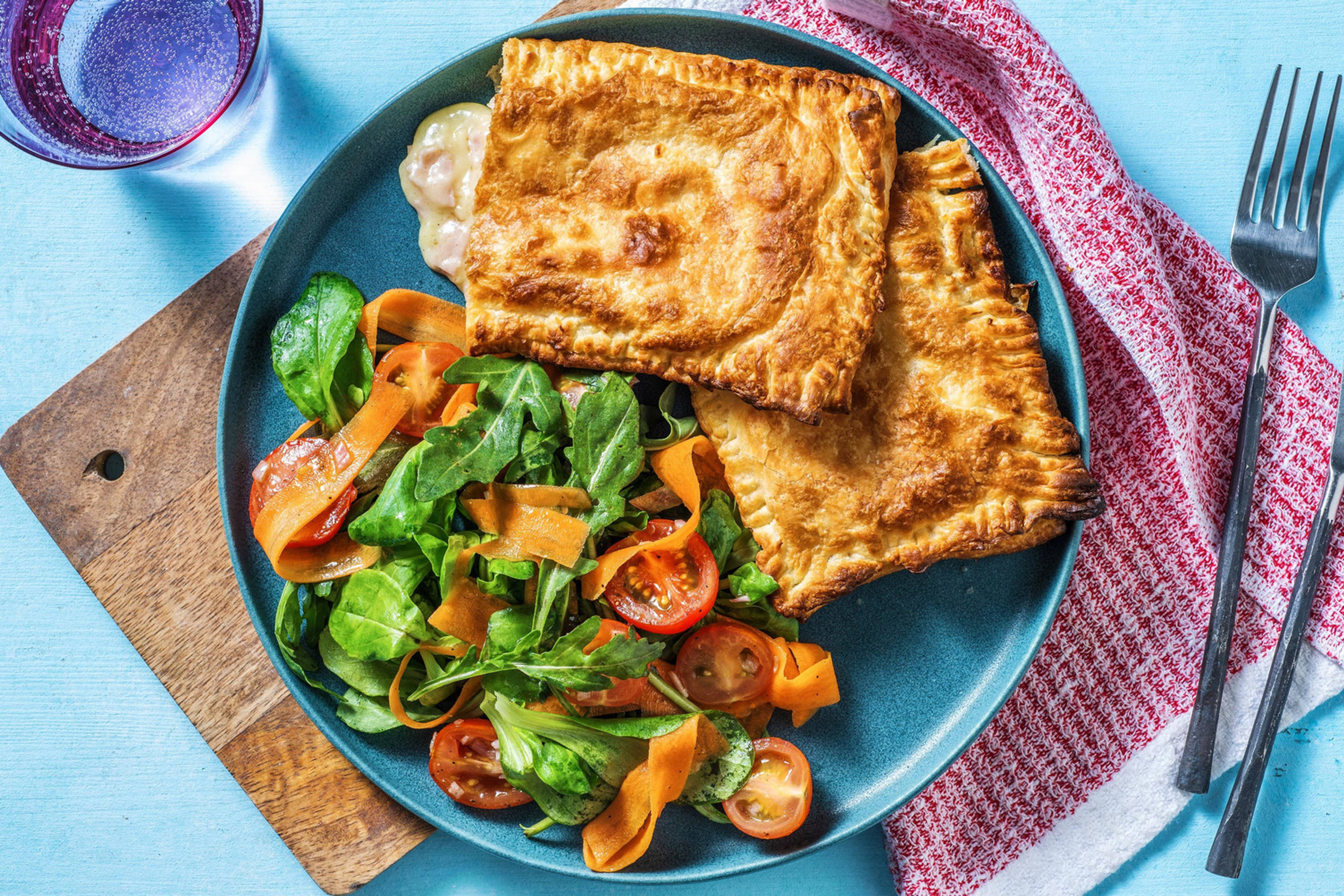 Friand maison au gruyère et au jambon fumé
