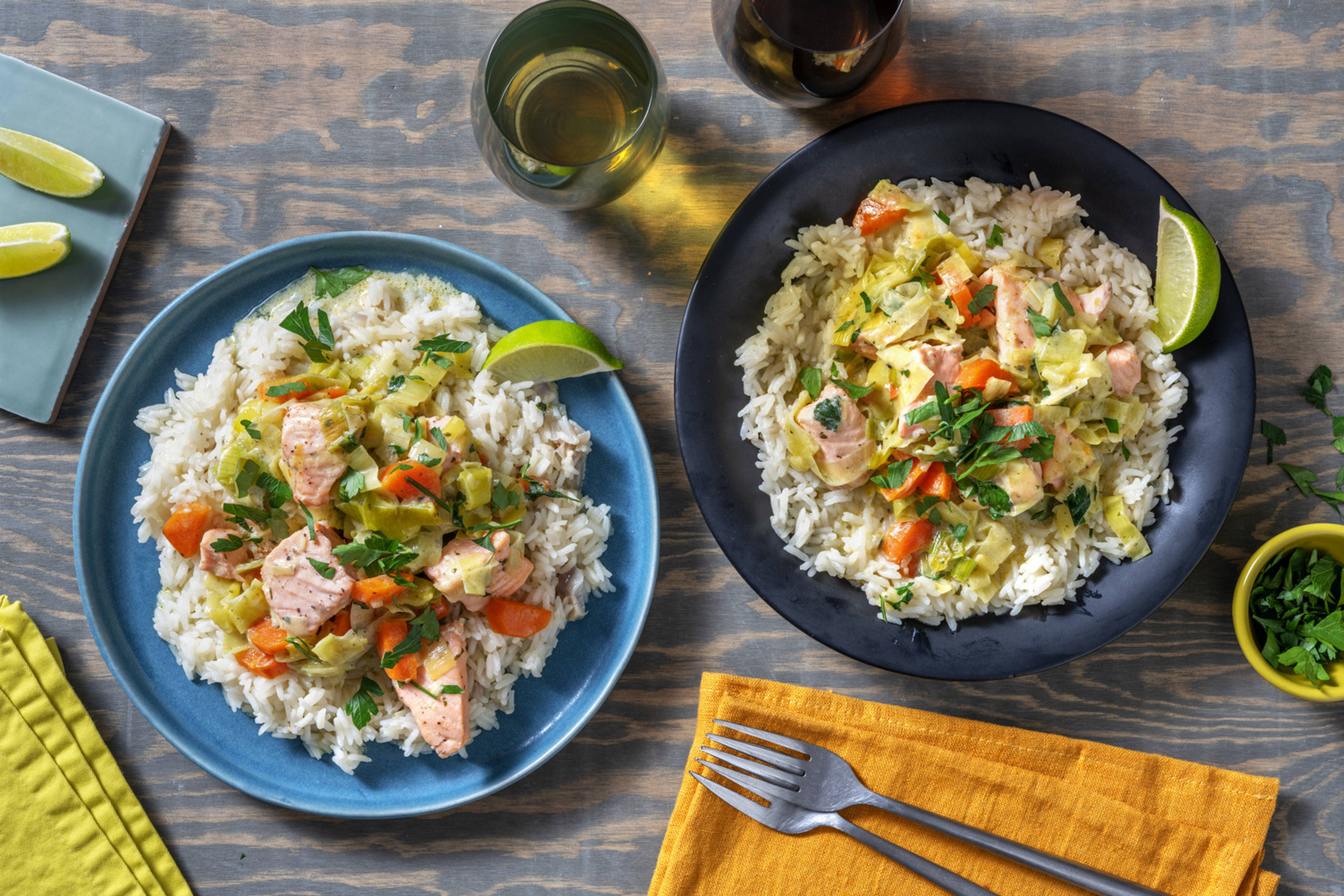 Blanquette de salmón