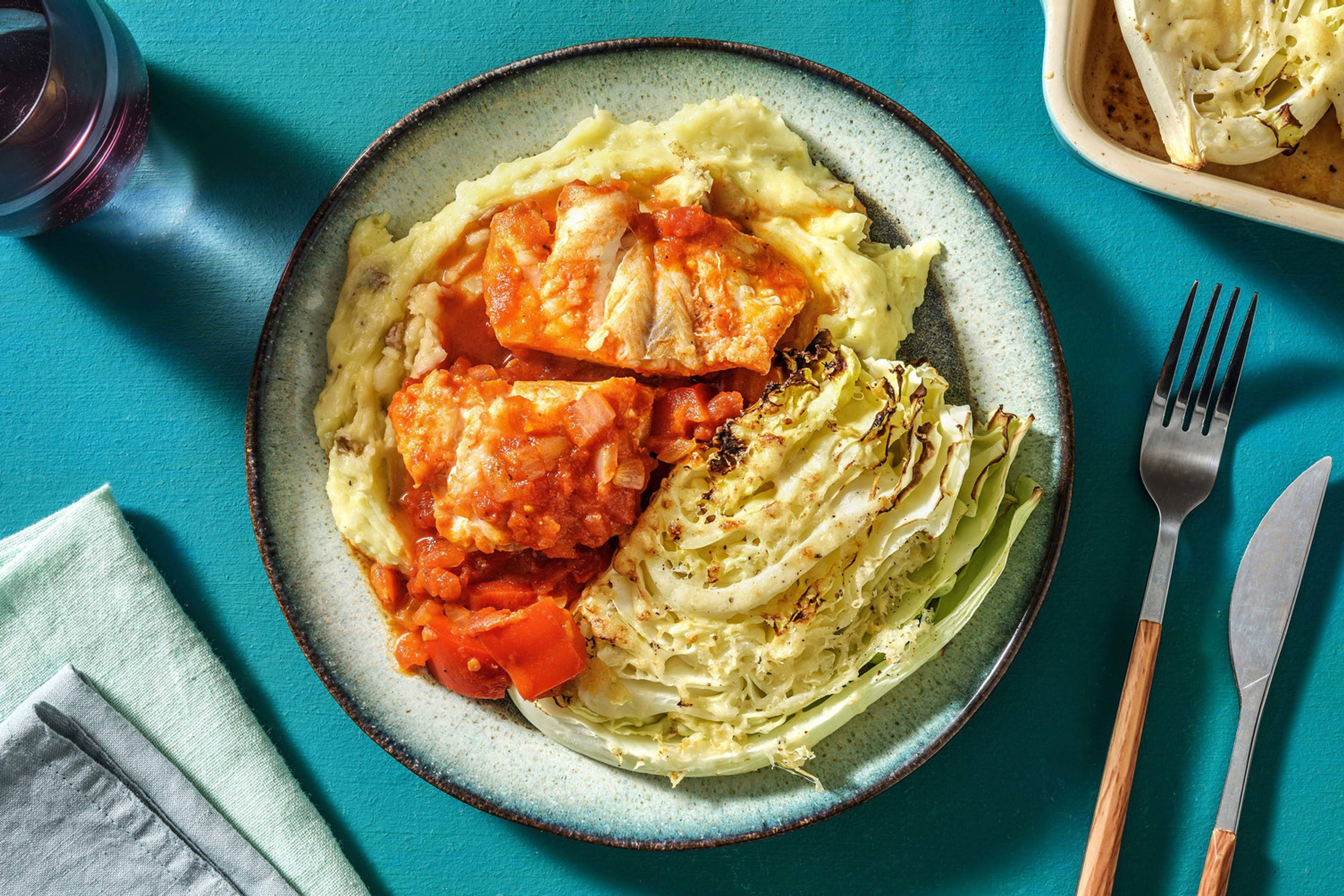 Sej i tomatsauce