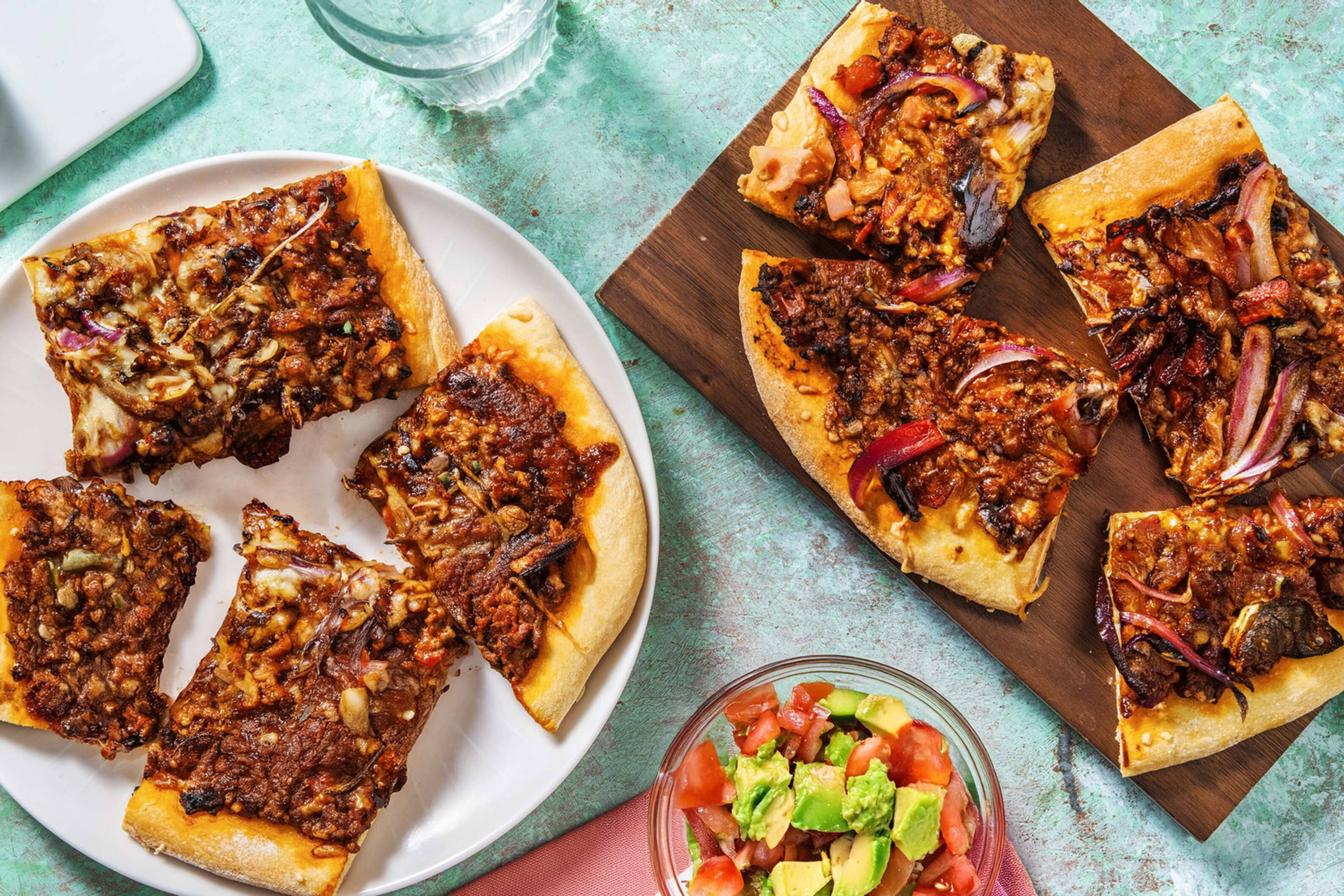 Amerikansk kjøttdeigpizza