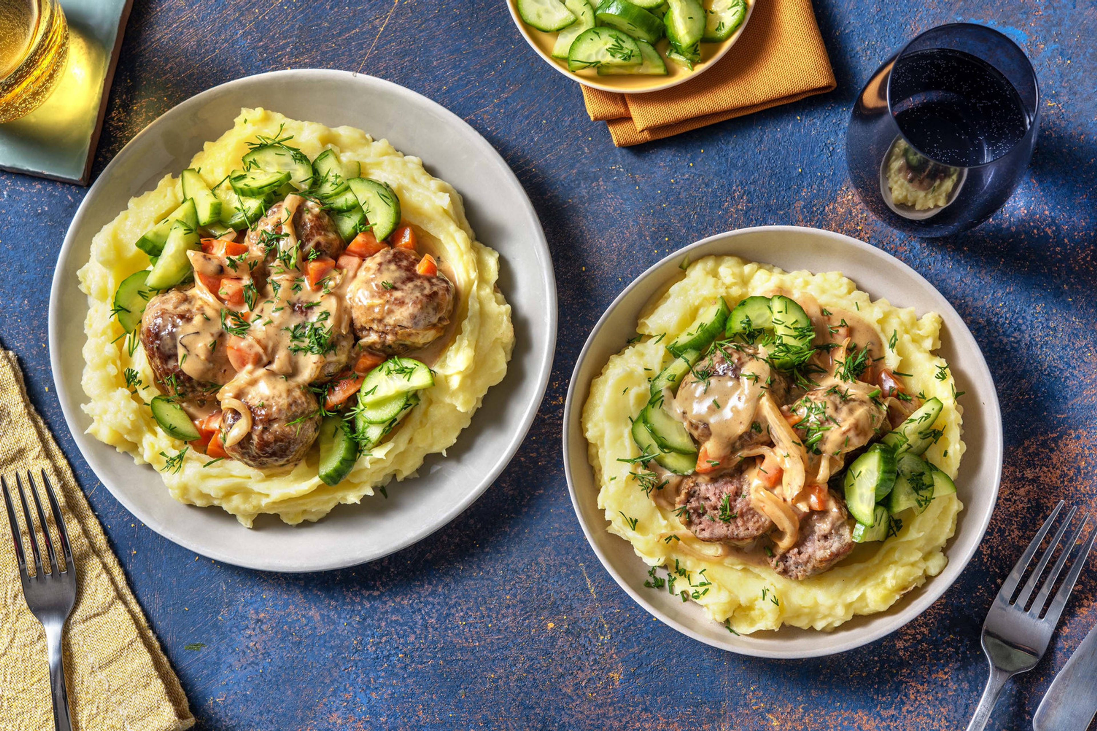 Köttbullar med potatismos